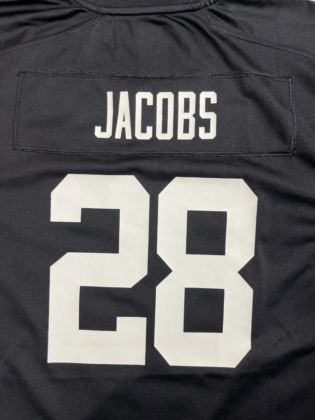 Josh Jacobs #28 - Oakland/Las Vegas Raiders 2019-2023 - Nike (S) (XL Youth) - Maillot NFL Nike