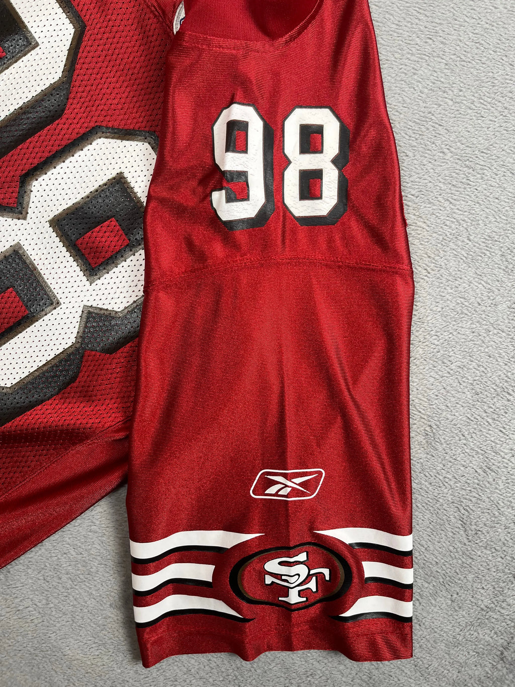 Julian Peterson #98 - San Francisco 49ers Home 2000-2005 - Reebok (S) - Maillot NFL Reebok