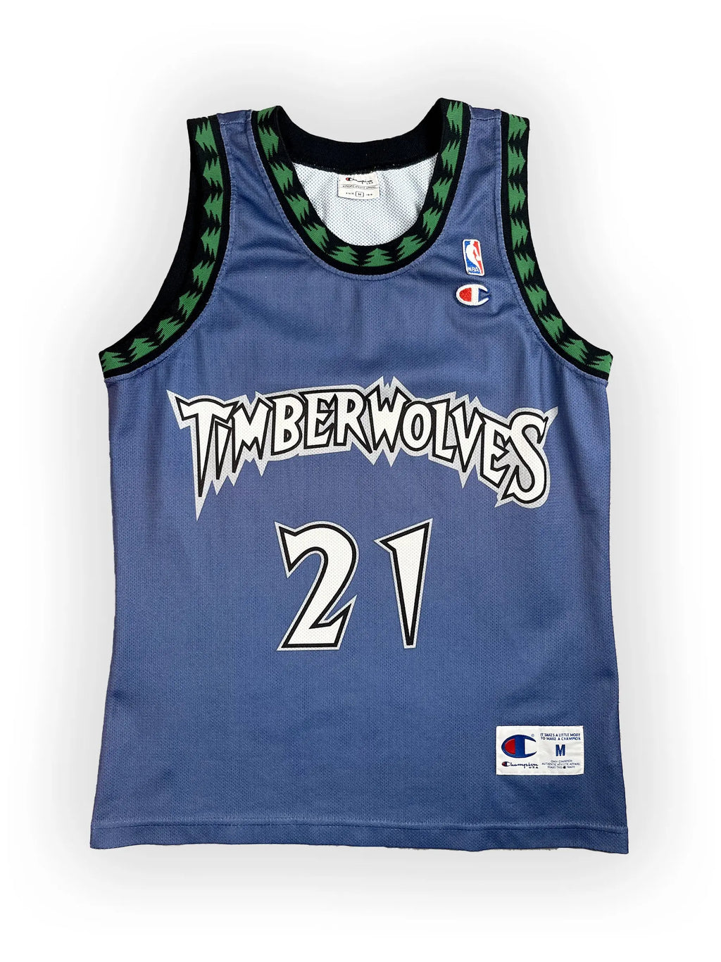 Kevin Garnett #21 - Minnesota Timberwolves Away 1997-2007 - Champion (M) - Maillot NBA Champion