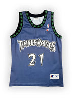 Kevin Garnett #21 - Minnesota Timberwolves Away 1997-2007 - Champion (M) - Maillot NBA Champion