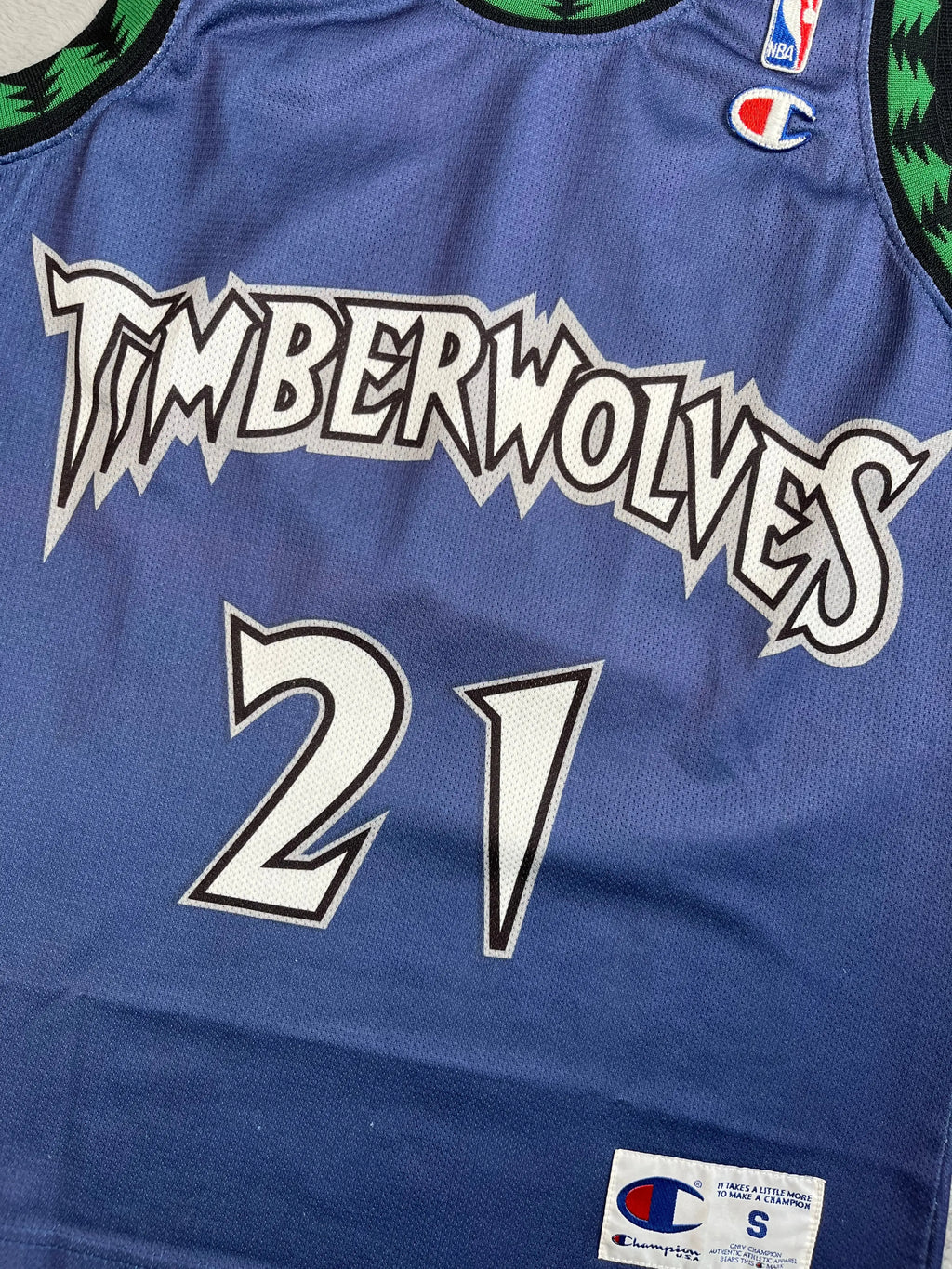 Kevin Garnett #21 - Minnesota Timberwolves Away 1997-2007 - Champion (S) - Maillot NBA