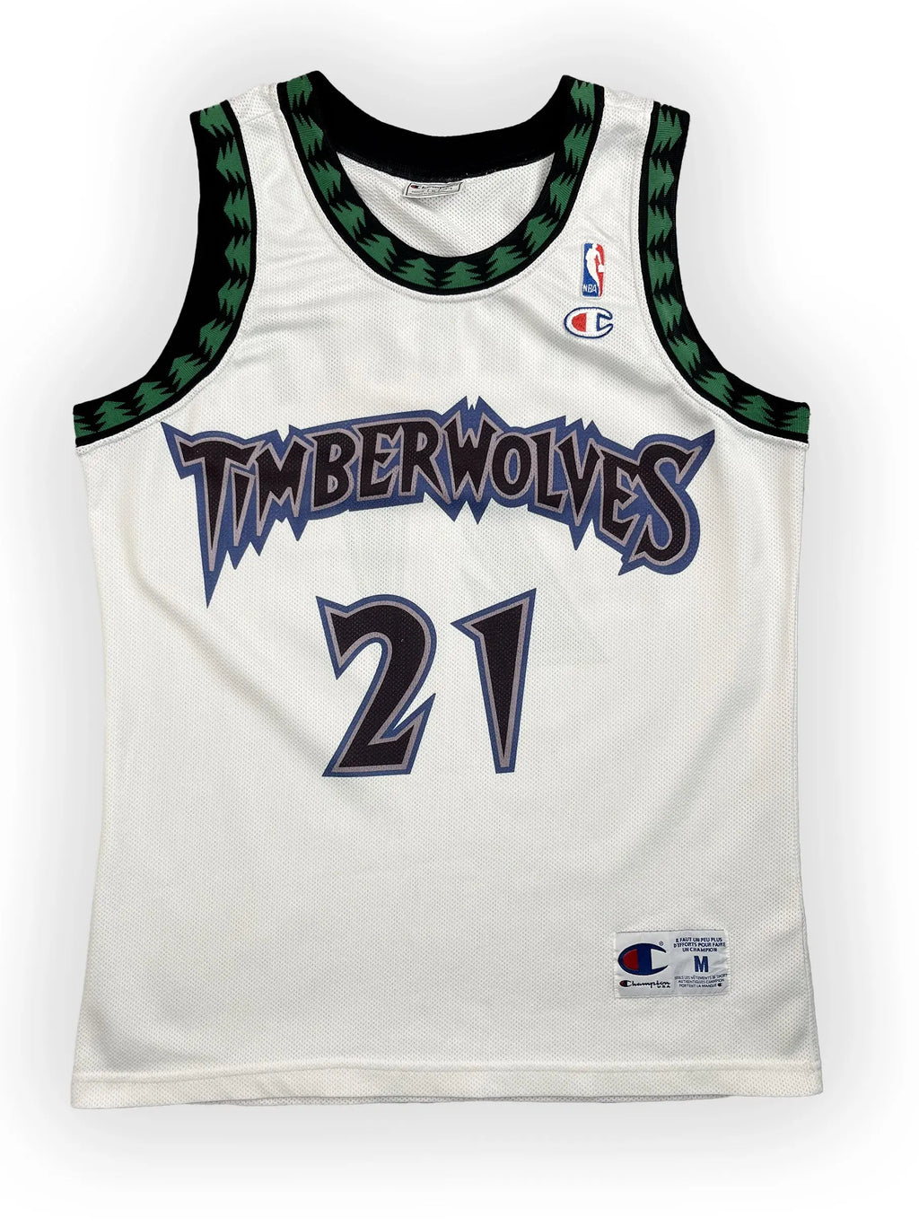 Kevin Garnett #21 - Minnesota Timberwolves Home 1997-2007 - Champion (M) - Maillot NBA Champion