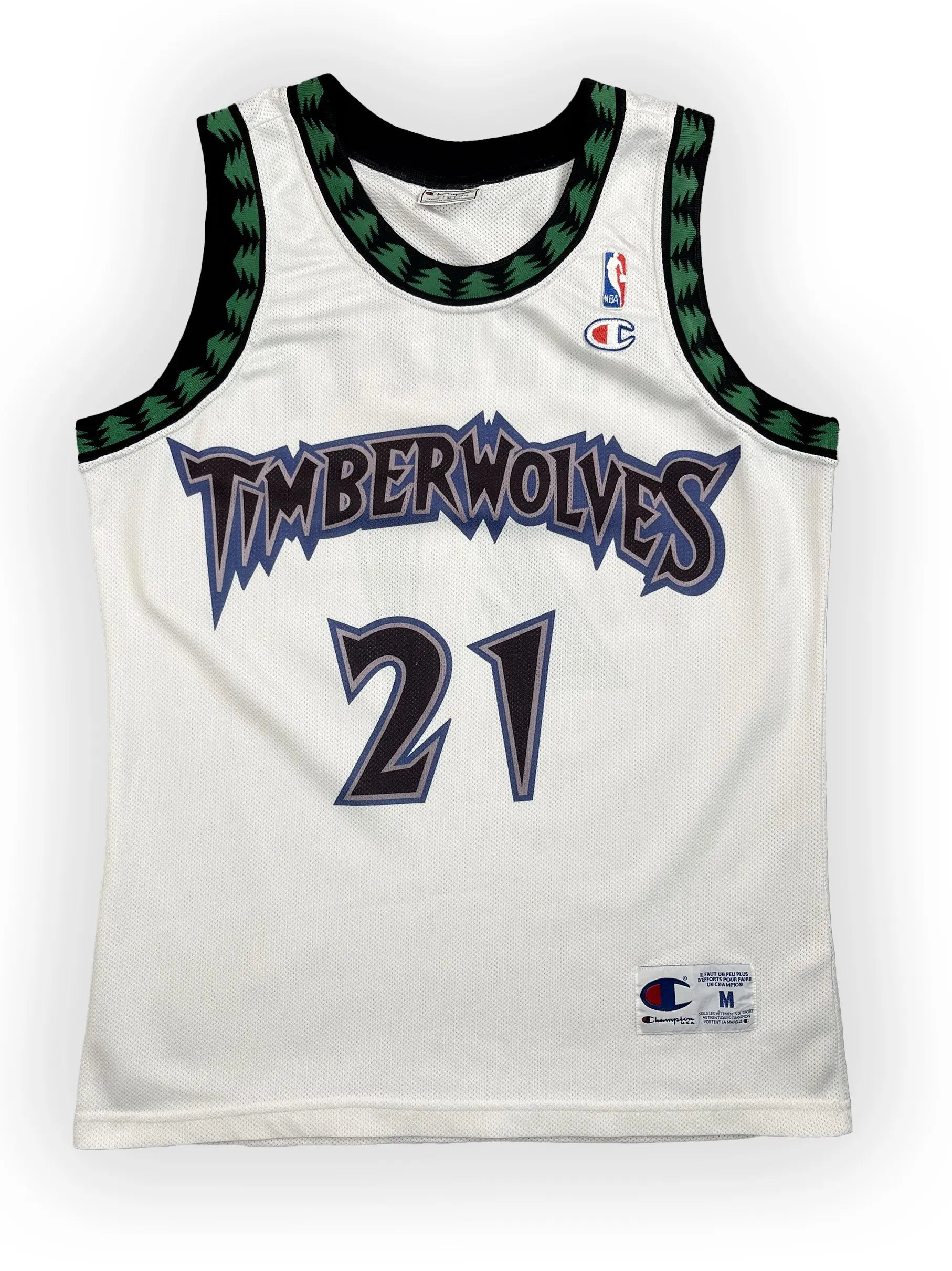 Kevin Garnett #21 - Minnesota Timberwolves Home 1997-2007 - Champion (M) - Maillot NBA Champion