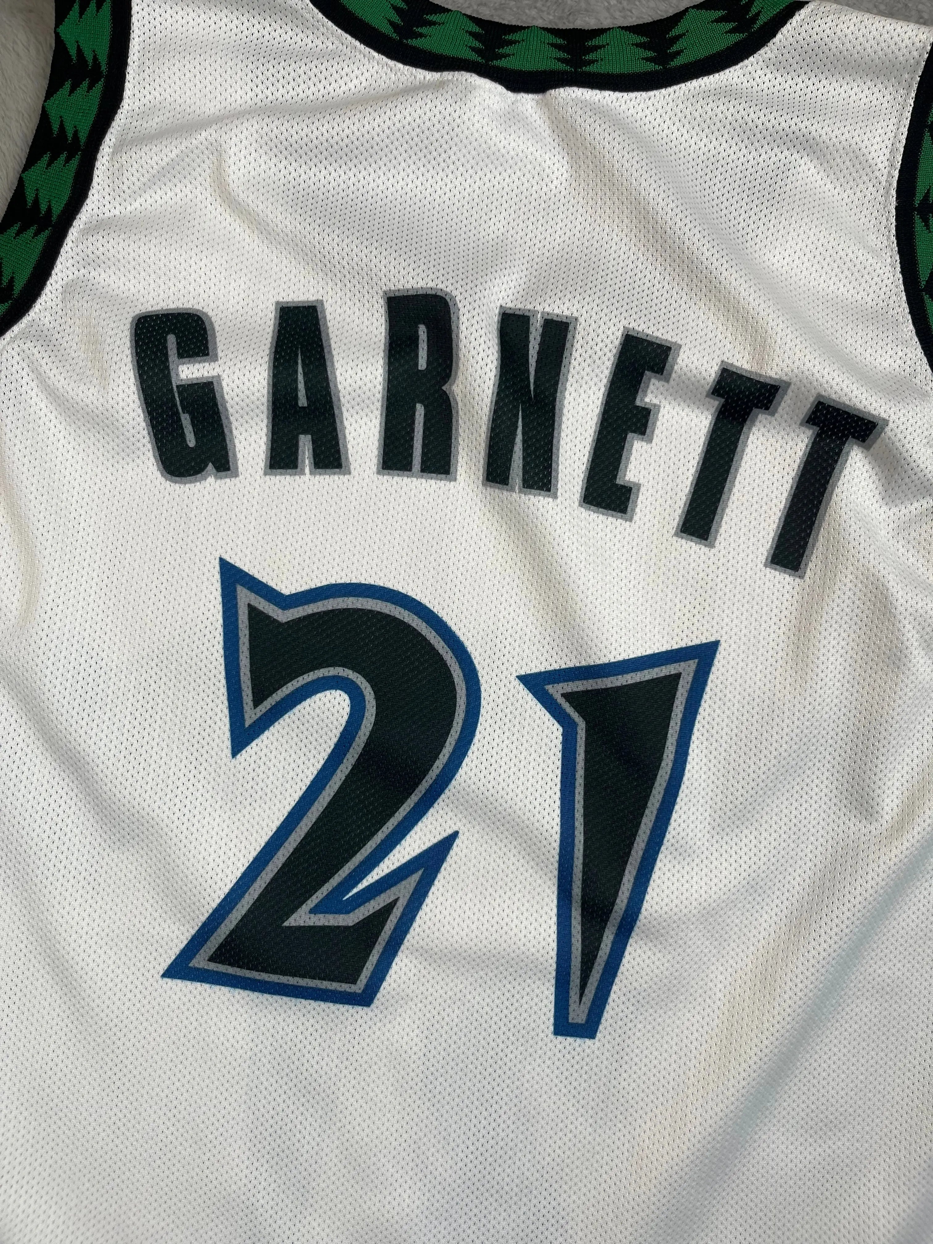 Kevin Garnett #21 - Minnesota Timberwolves Home 1997-2007 - Champion (XXL) - Maillot NBA Champion