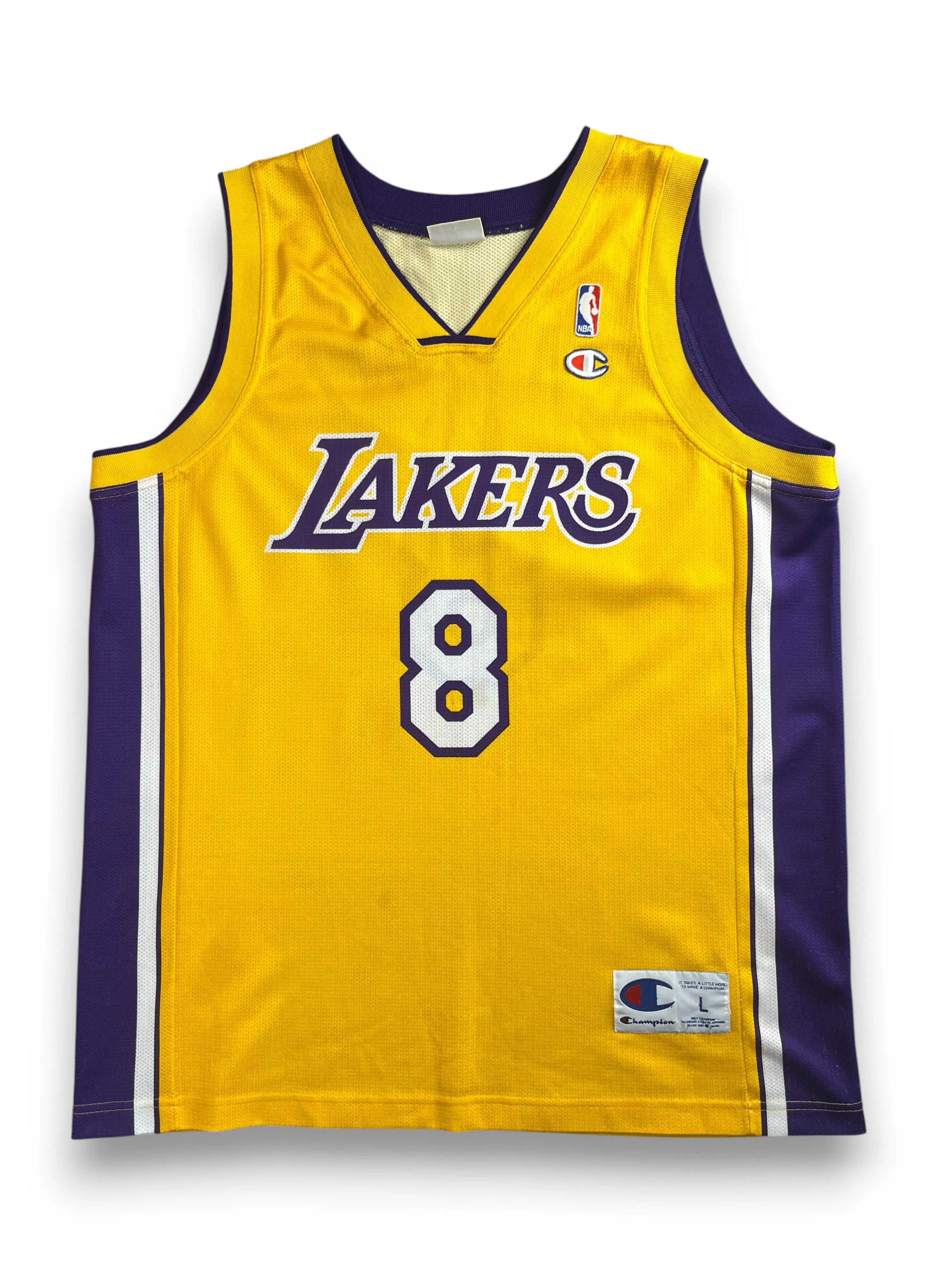 Kobe Bryant #8 - Los Angeles Lakers Home 2000-2006 - Champion (L) - Maillot NBA