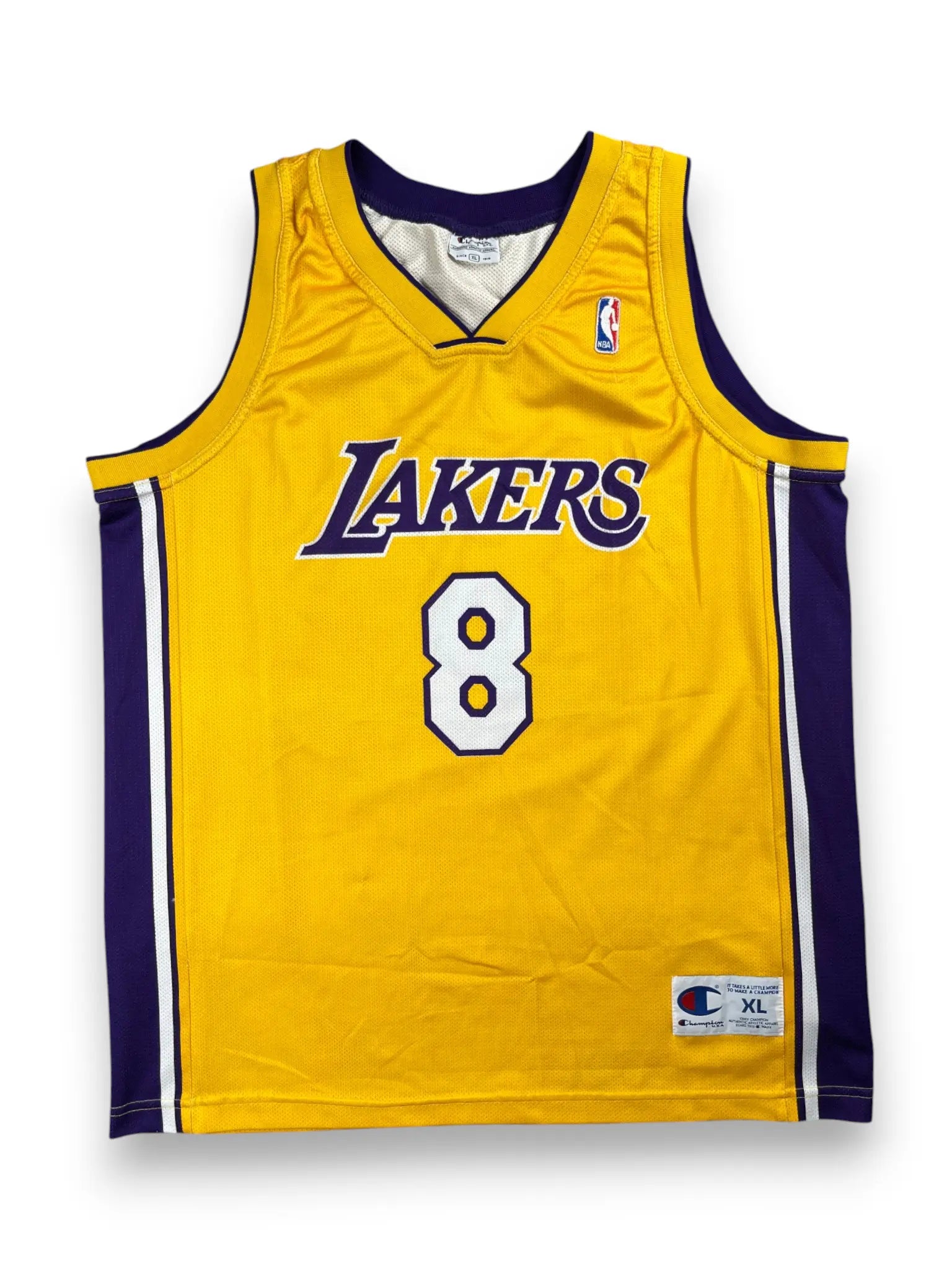 Kobe Bryant #8 - Los Angeles Lakers Home 2000-2006 - Champion (XL) - Maillot NBA
