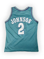 Larry Johnson #2 - Charlotte Hornets Away 1991-1996 - Champion (L) - Maillot NBA Champion