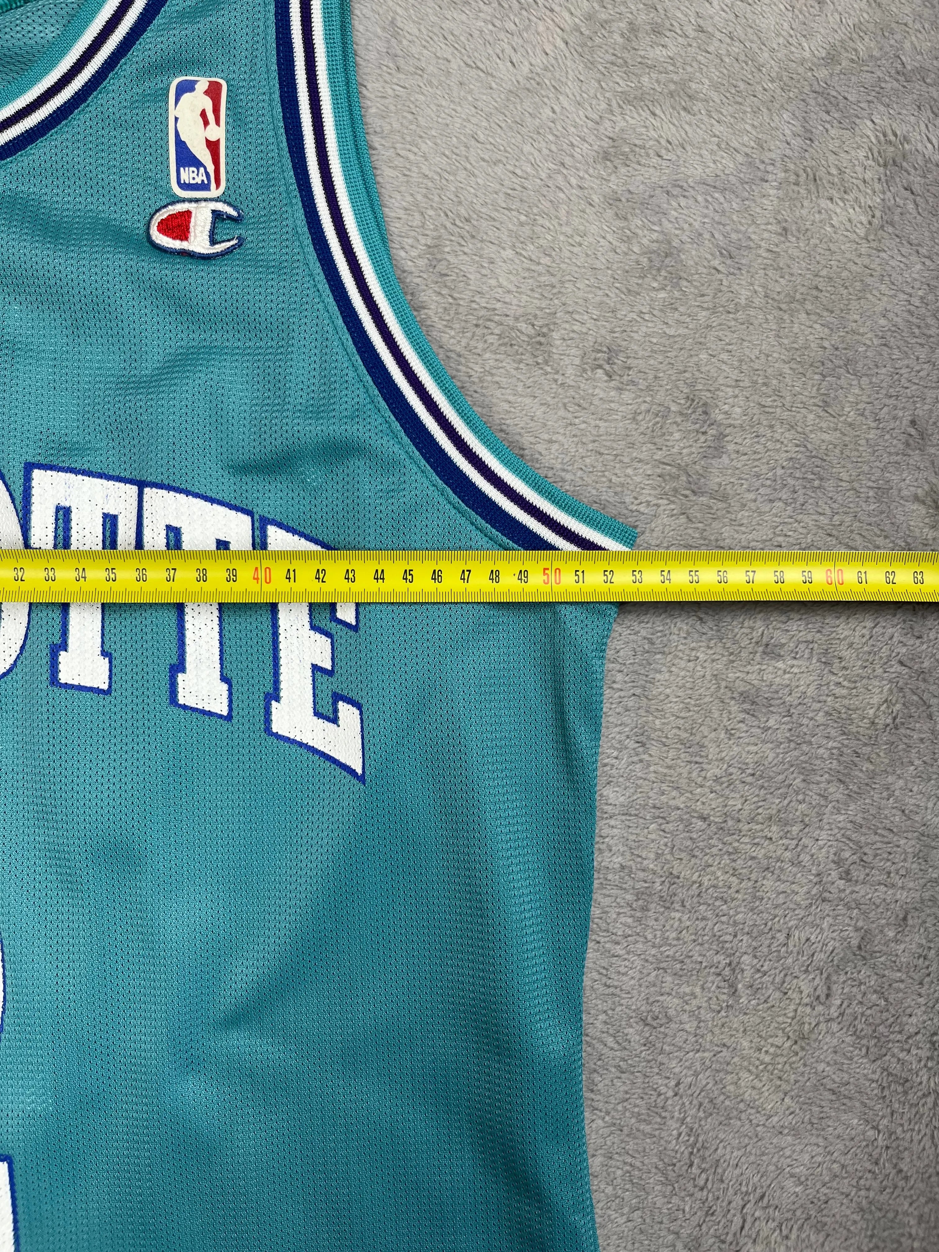 Larry Johnson #2 - Charlotte Hornets Away 1991-1996 - Champion (L) - Maillot NBA Champion