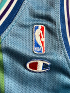 Larry Johnson #2 - Charlotte Hornets Away 1992-1996 - Champion (XS) - Maillot NBA