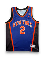 Larry Johnson #2 - New York Knicks Away 1997-2001 - Champion (XL) - Maillot NBA