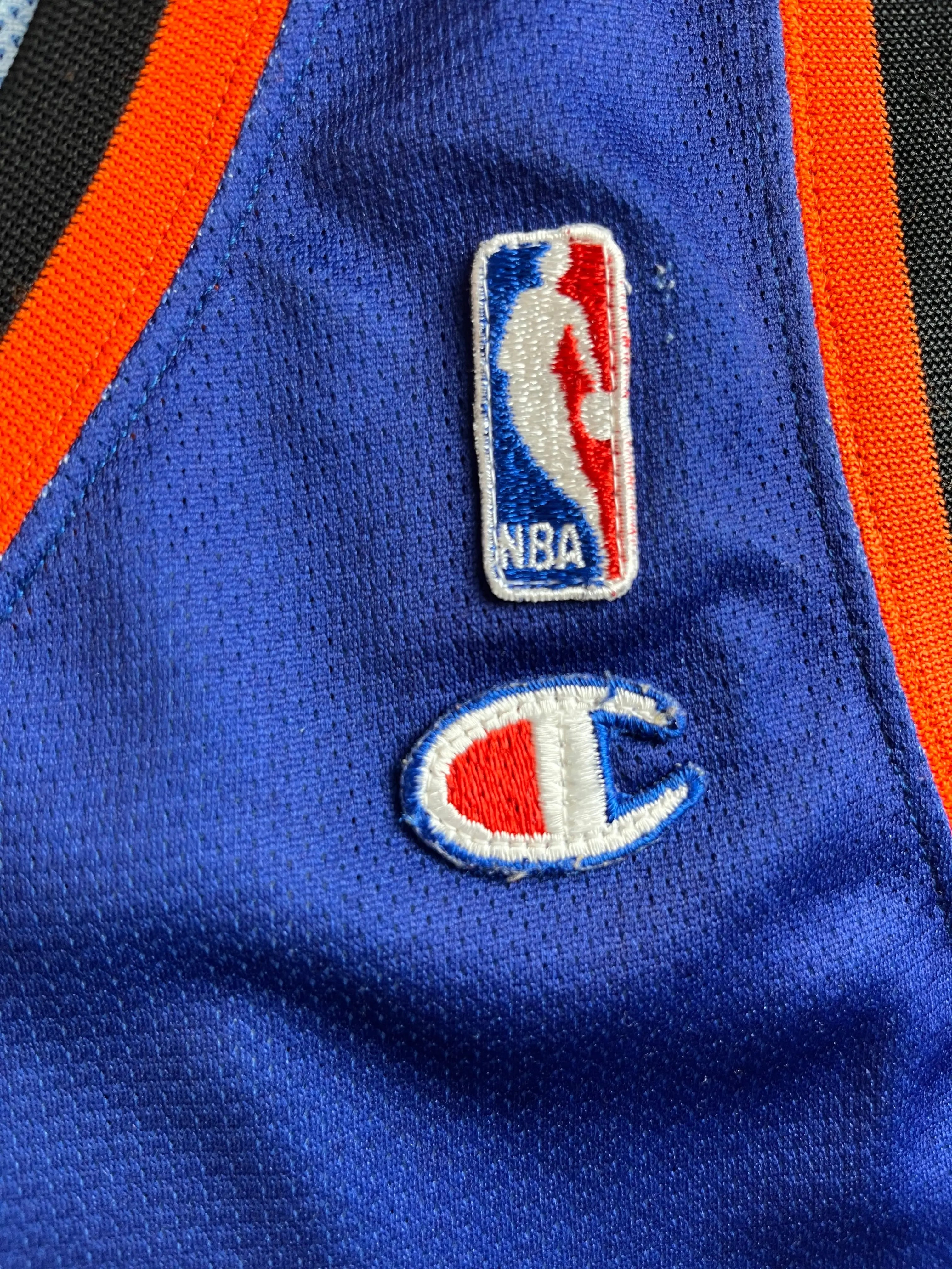 Larry Johnson #2 - New York Knicks Away 1997-2001 - Champion (XL) - Maillot NBA