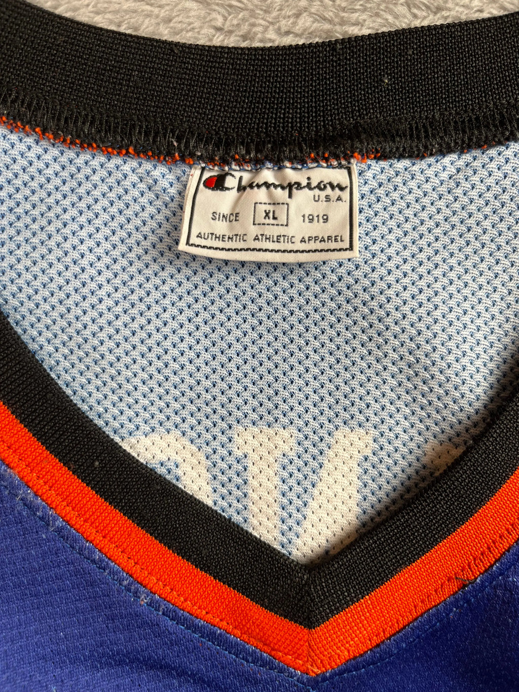 Larry Johnson #2 - New York Knicks Away 1997-2001 - Champion (XL) - Maillot NBA
