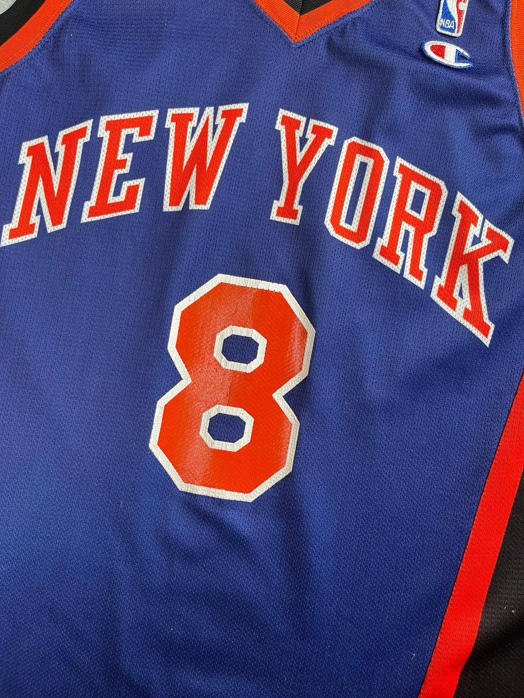 Latrell Sprewell #8 - New York Knicks Away 1999-2001 - Champion (M) - Maillot NBA