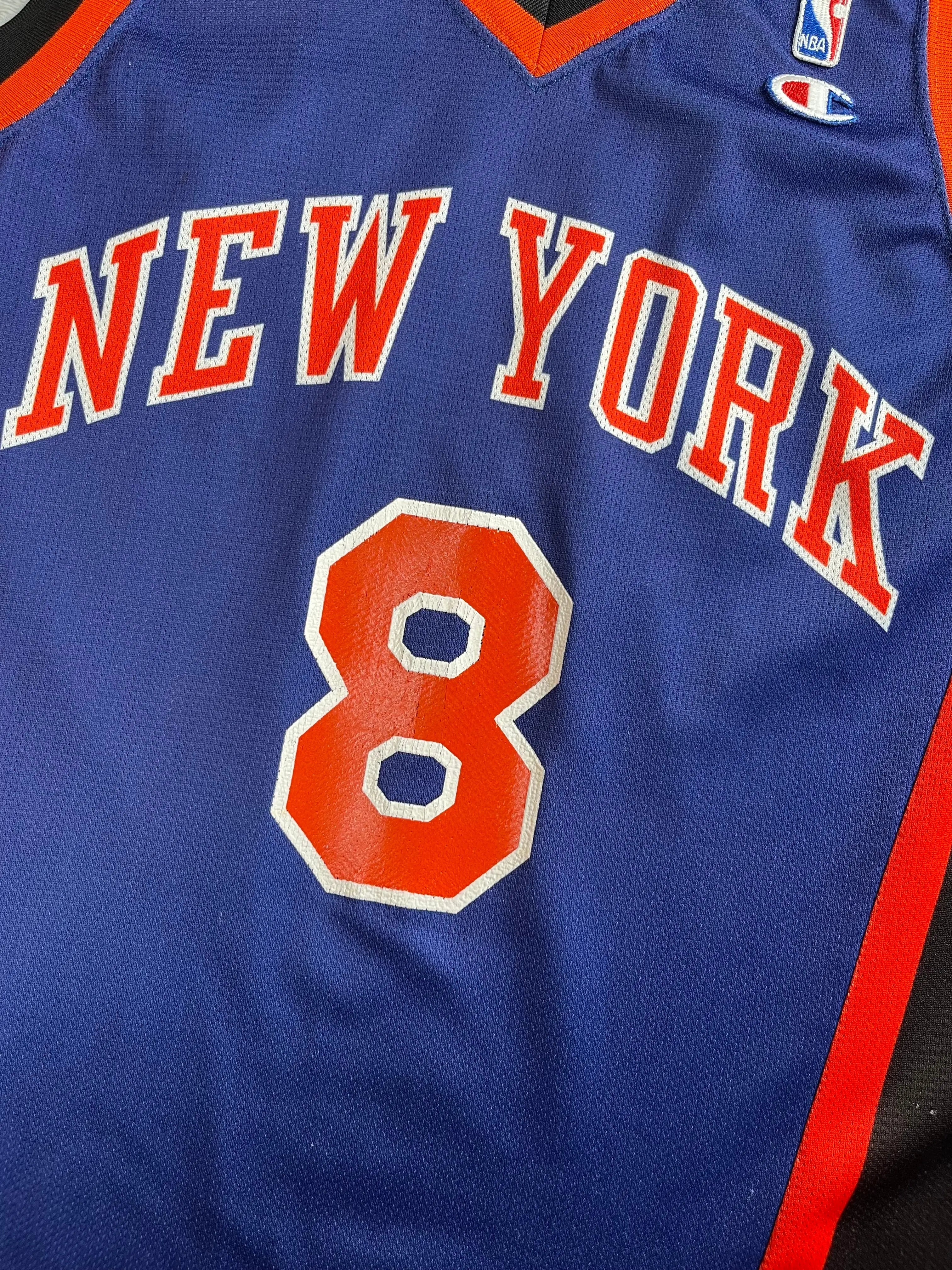 Latrell Sprewell #8 - New York Knicks Away 1999-2001 - Champion (M) - Maillot NBA