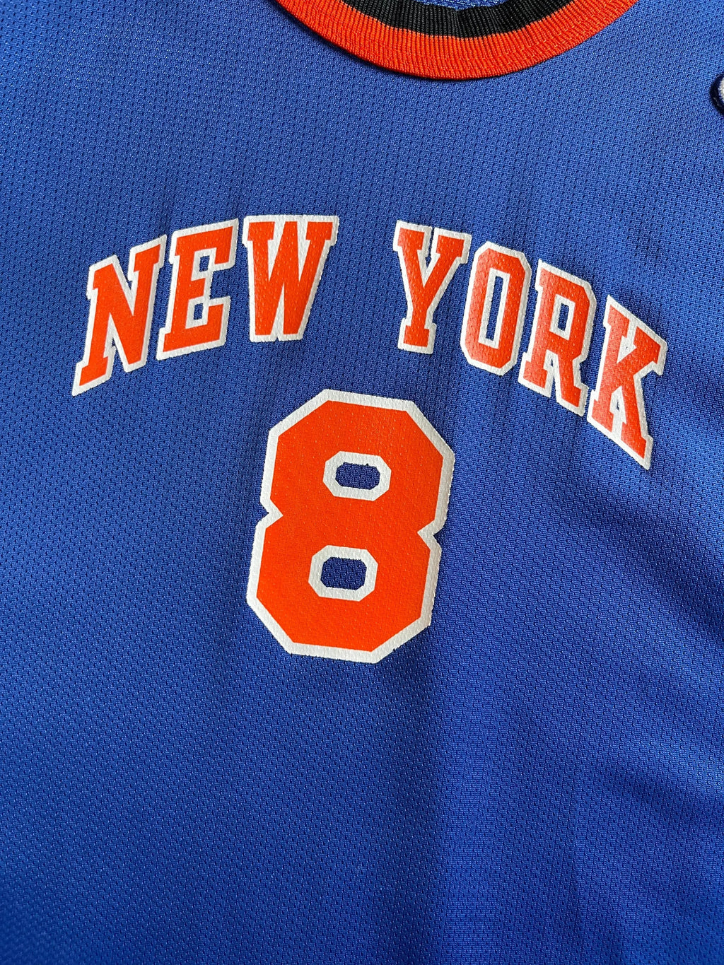 Latrell Sprewell #8 - New York Knicks Away 1999-2001 - Champion (S) - Maillot NBA Andwan Shop