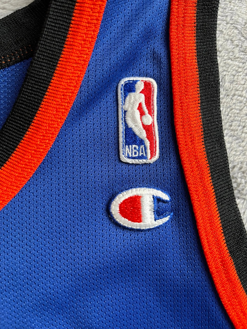 Latrell Sprewell #8 - New York Knicks Away 1999-2001 - Champion (S) - Maillot NBA Andwan Shop