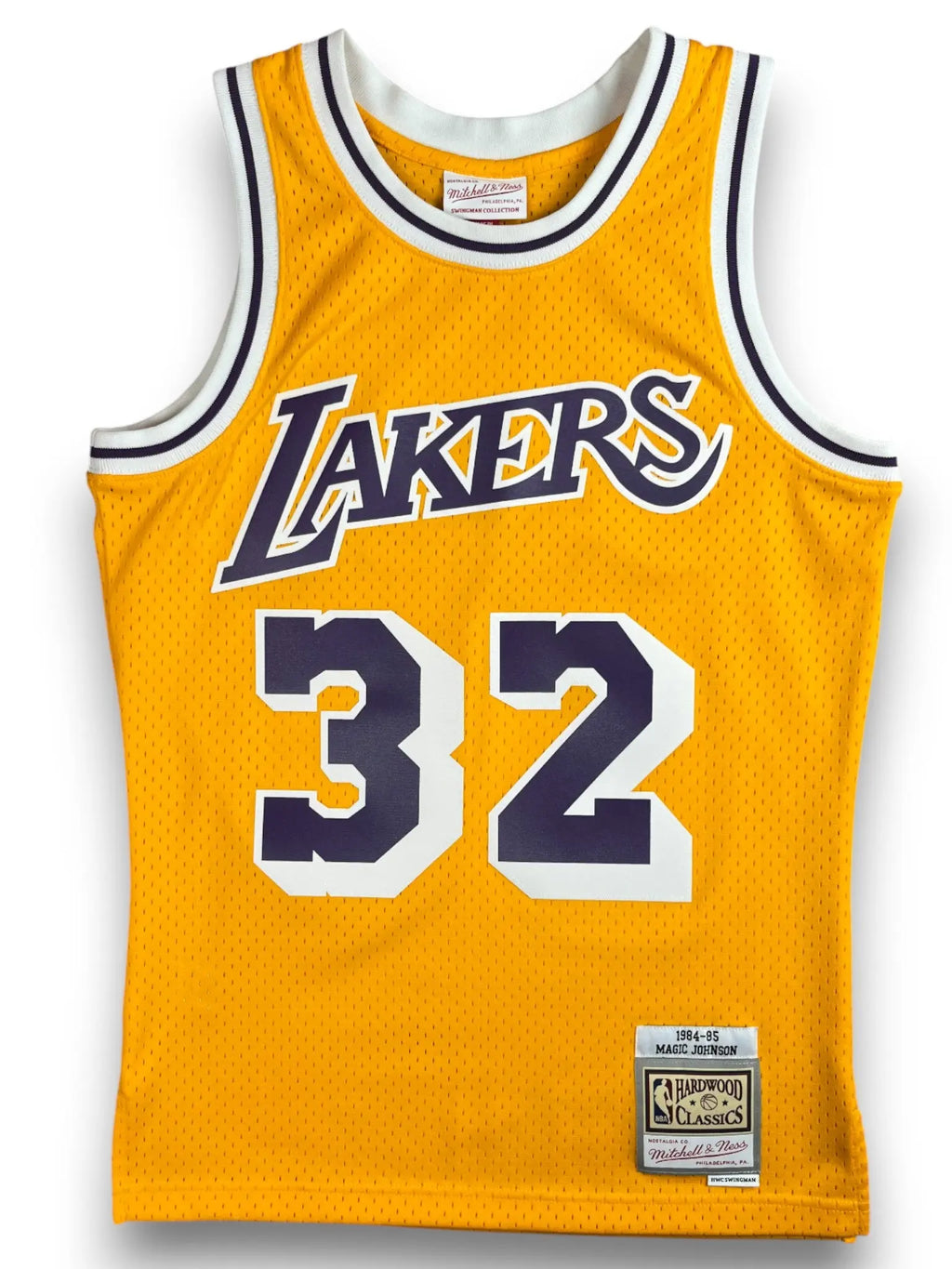 Magic Johnson #32 - Los Angeles Lakers Home 1984-1985 - Mitchell & Ness (S) - Maillot NBA Mitchell & Ness