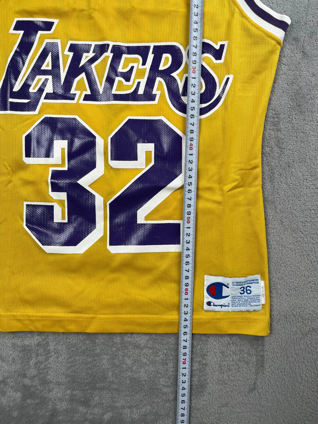 Magic Johnson #32 - Los Angeles Lakers Home 1989-1996 - Champion (XS/S) - Maillot NBA