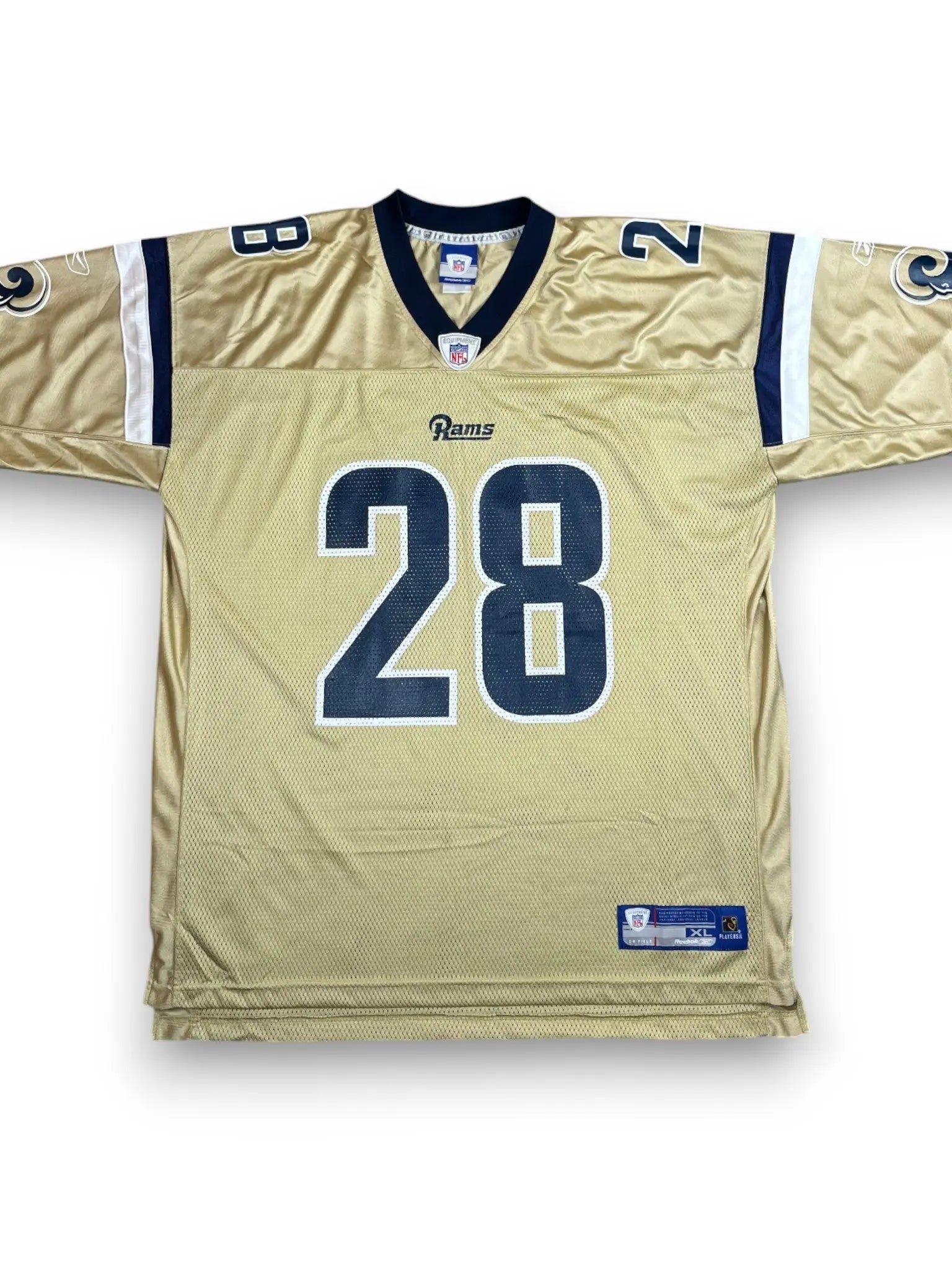 Marshall Faulk #28 - Saint-Louis Rams Alternate 2001-2005 - Reebok (XL) - Maillot NFL