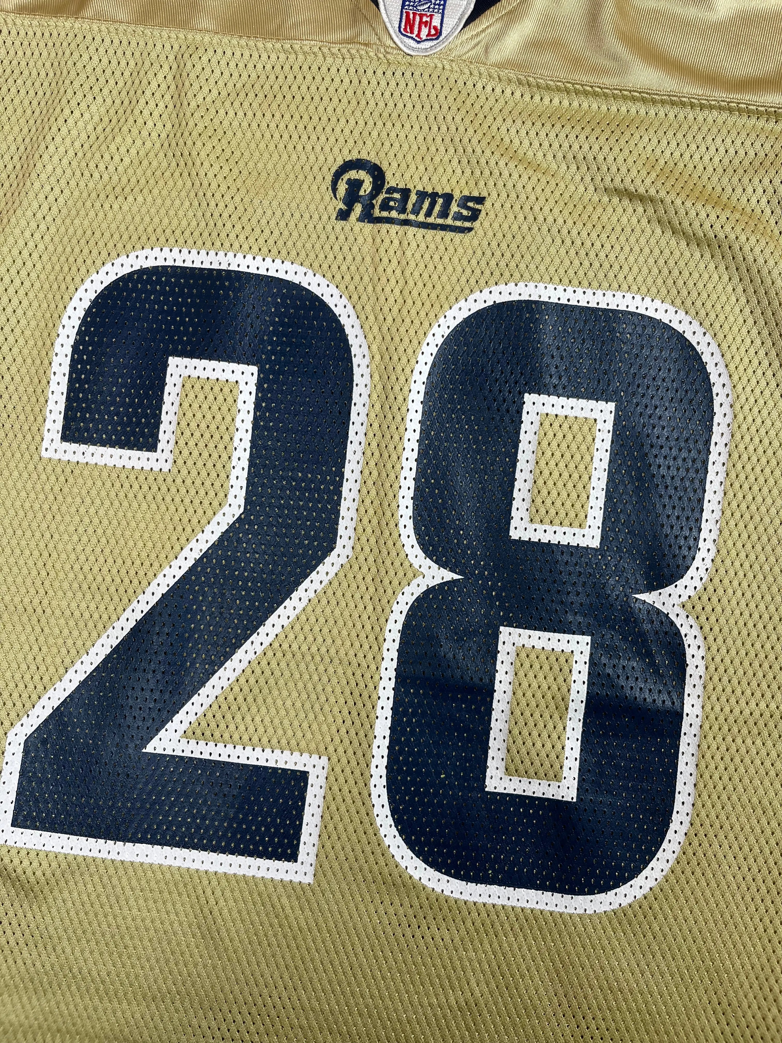 Marshall Faulk #28 - Saint-Louis Rams Alternate 2001-2005 - Reebok (XL) - Maillot NFL