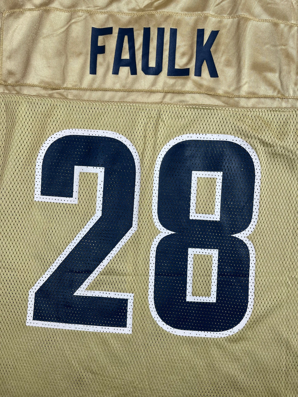Marshall Faulk #28 - Saint-Louis Rams Alternate 2001-2005 - Reebok (XL) - Maillot NFL