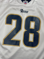 Marshall Faulk #28- Saint-Louis Rams Away 1999-2005 - Reebok (L) - Maillot NFL Reebok