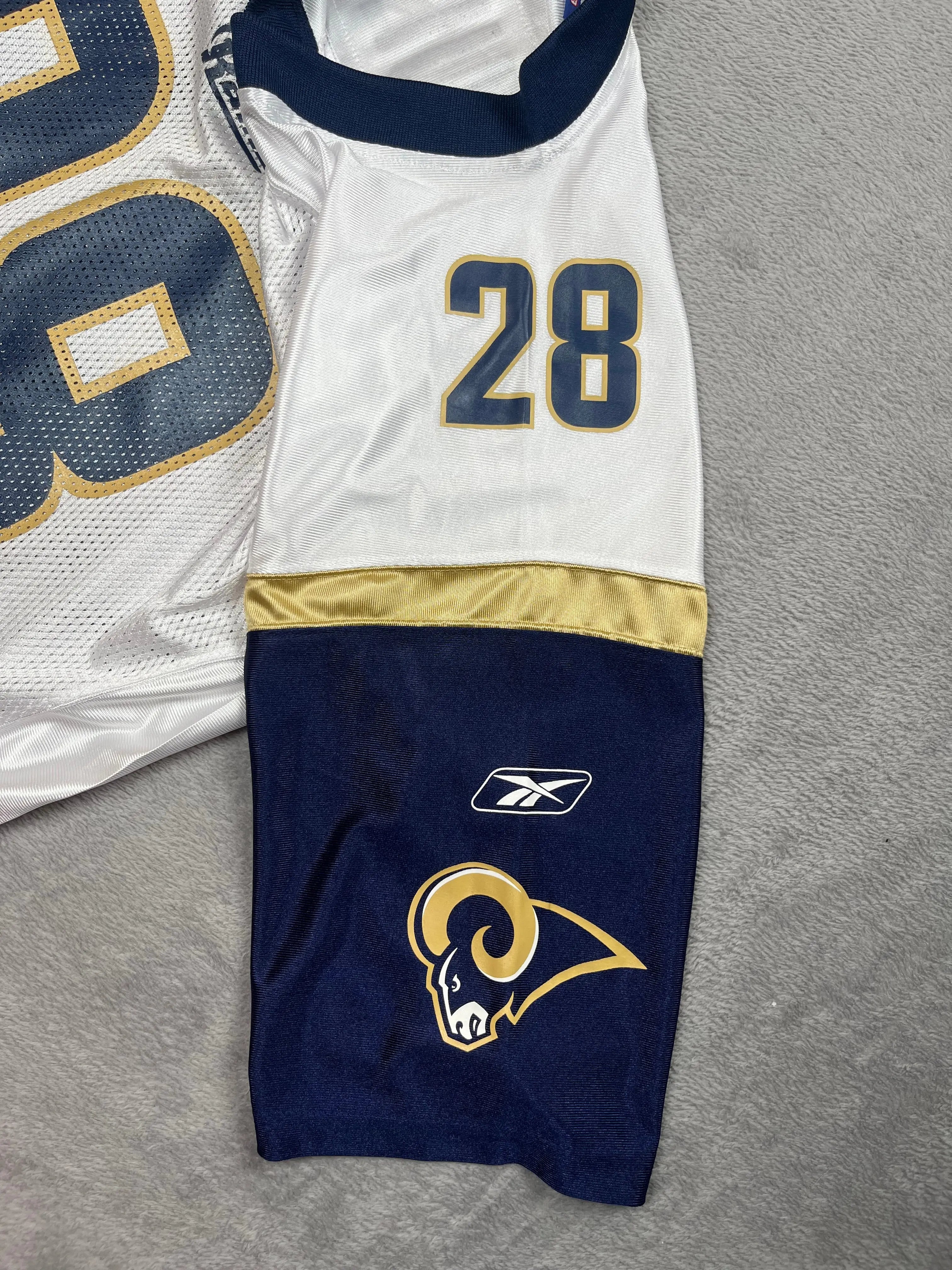 Marshall Faulk #28- Saint-Louis Rams Away 1999-2005 - Reebok (L) - Maillot NFL Reebok