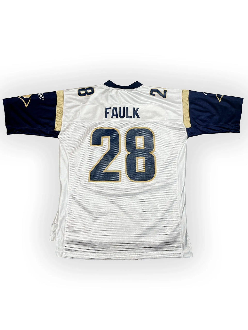 Marshall Faulk #28- Saint-Louis Rams Away 1999-2005 - Reebok (L) - Maillot NFL Reebok