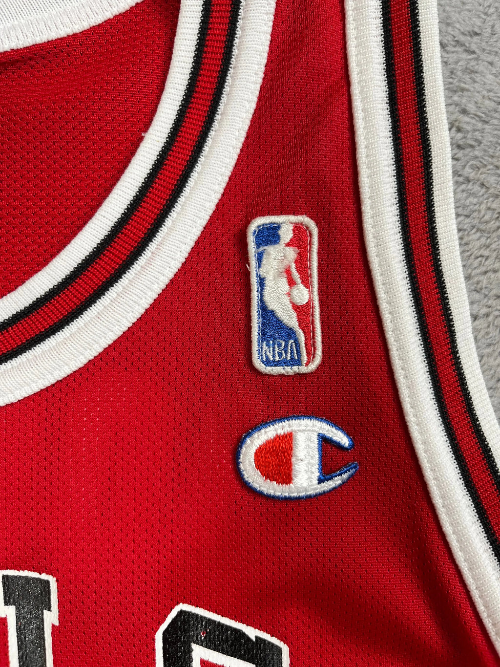 Michael Jordan #23 - Chicago Bulls Away 1989-1997 - Champion (XS/S) - Maillot NBA Champion