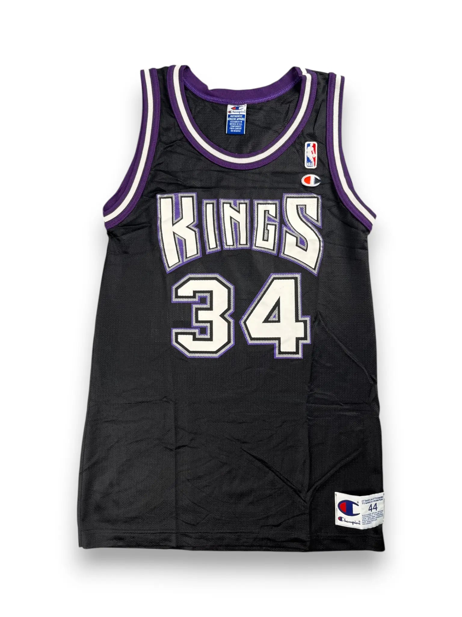 Michael Smith #34 - Sacramento Kings Away 1995-1997 - Champion (S/M) - Maillot NBA