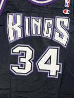 Michael Smith #34 - Sacramento Kings Away 1995-1997 - Champion (S/M) - Maillot NBA