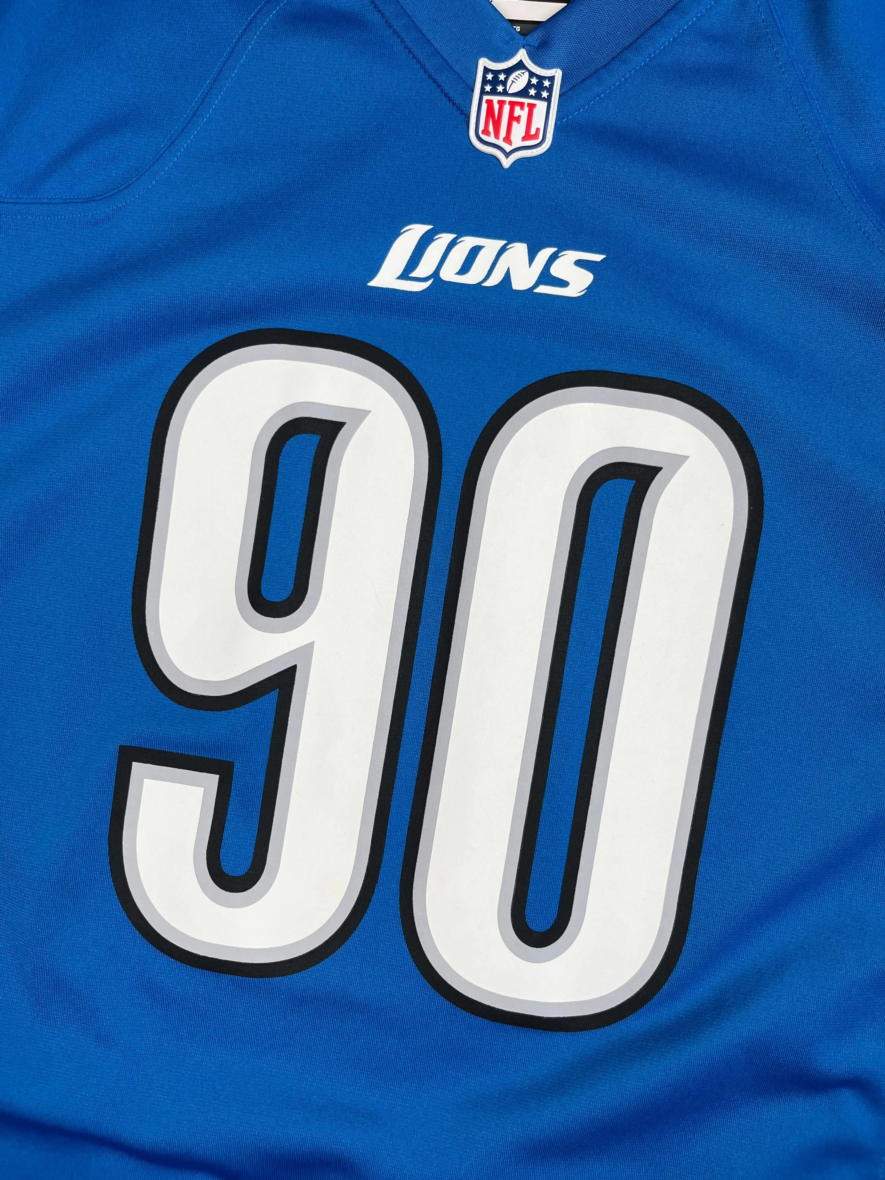 Ndamukong Suh #90 - Detroit Lions Home 2012-2014 - Nike (XL) - Maillot NFL