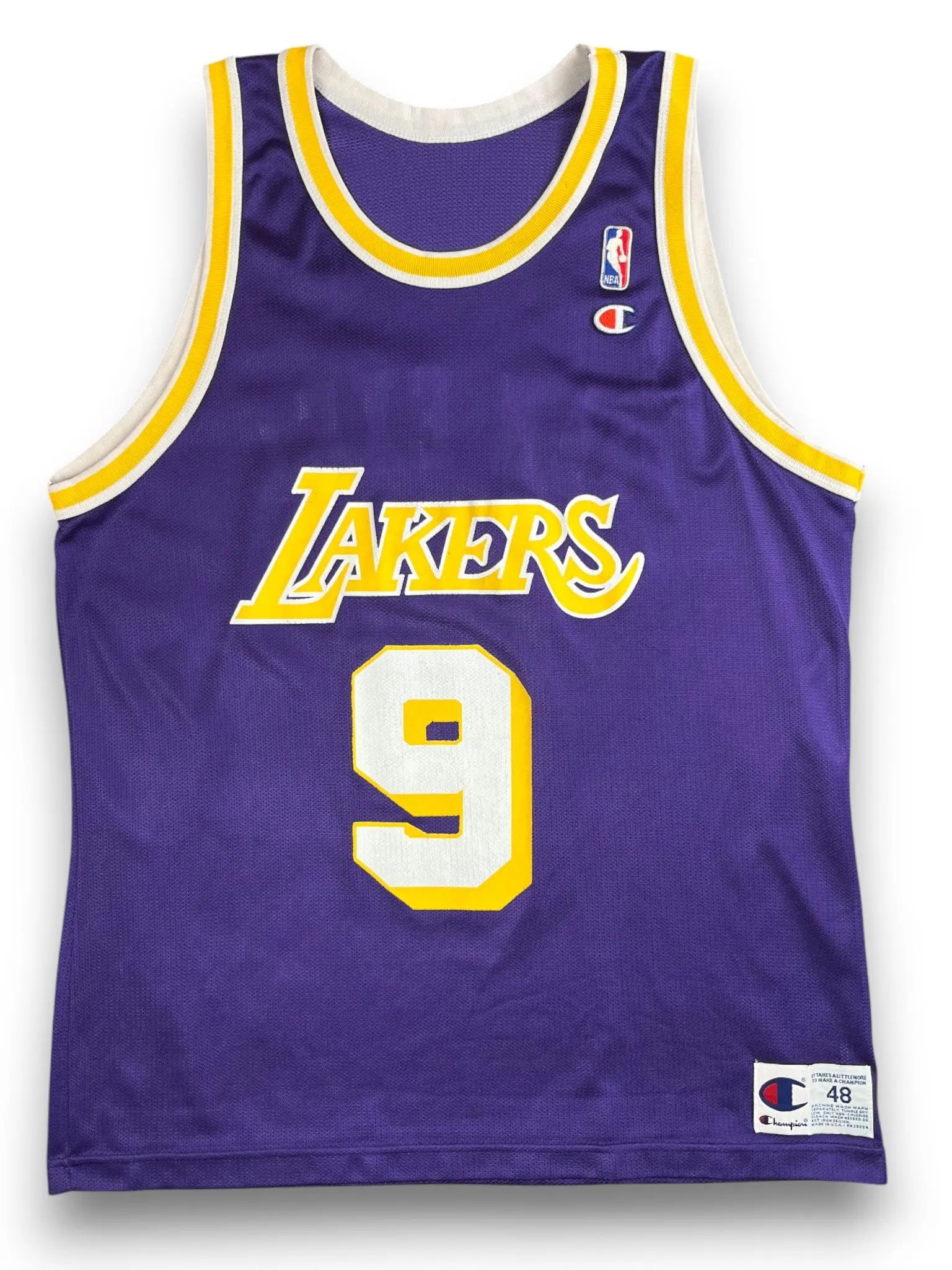 Nick Van Exel #9 - Los Angeles Lakers Away 1993-1998 - Champion (L) - Maillot NBA Champion