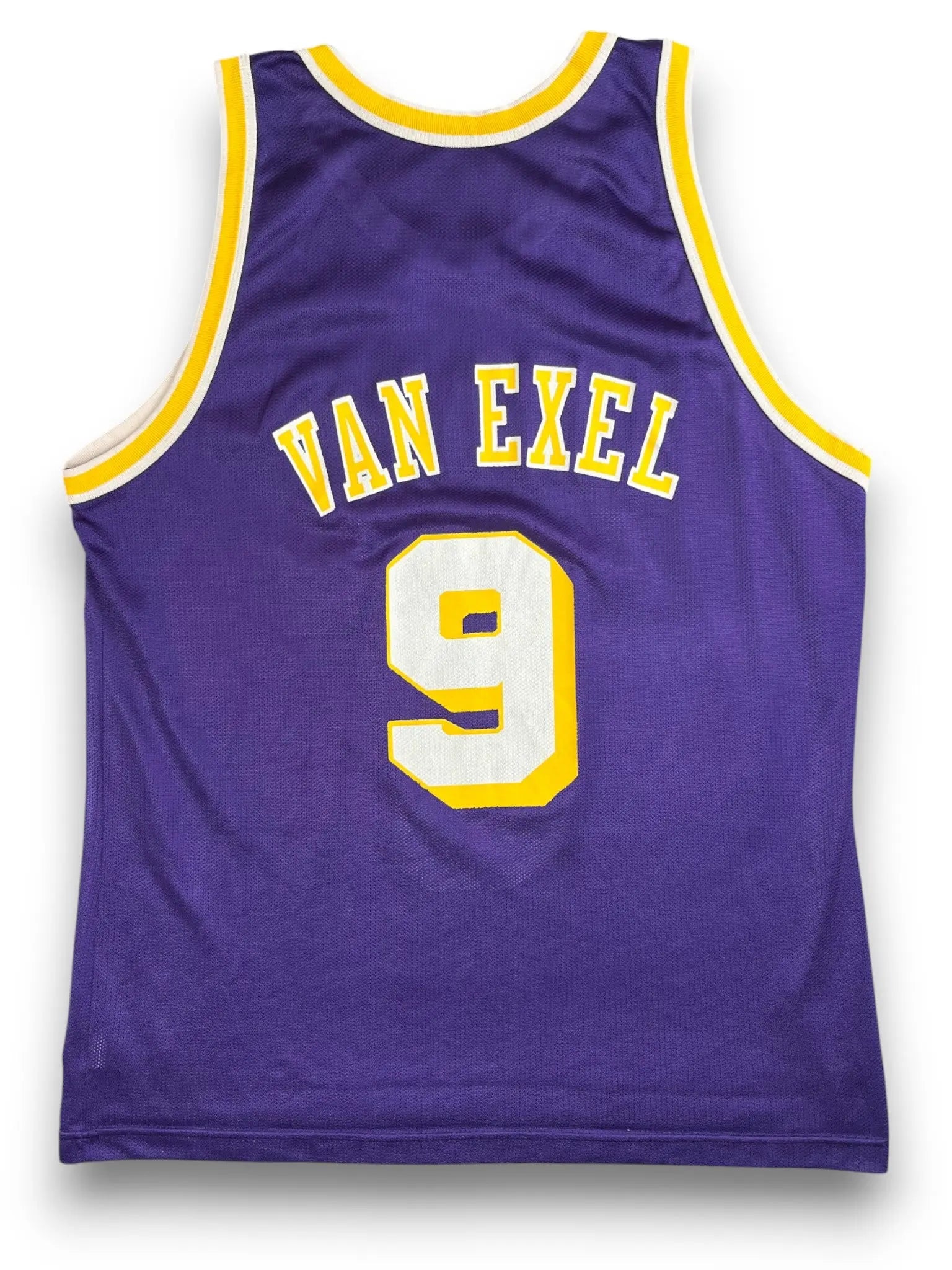 Nick Van Exel #9 - Los Angeles Lakers Away 1993-1998 - Champion (L) - Maillot NBA Champion