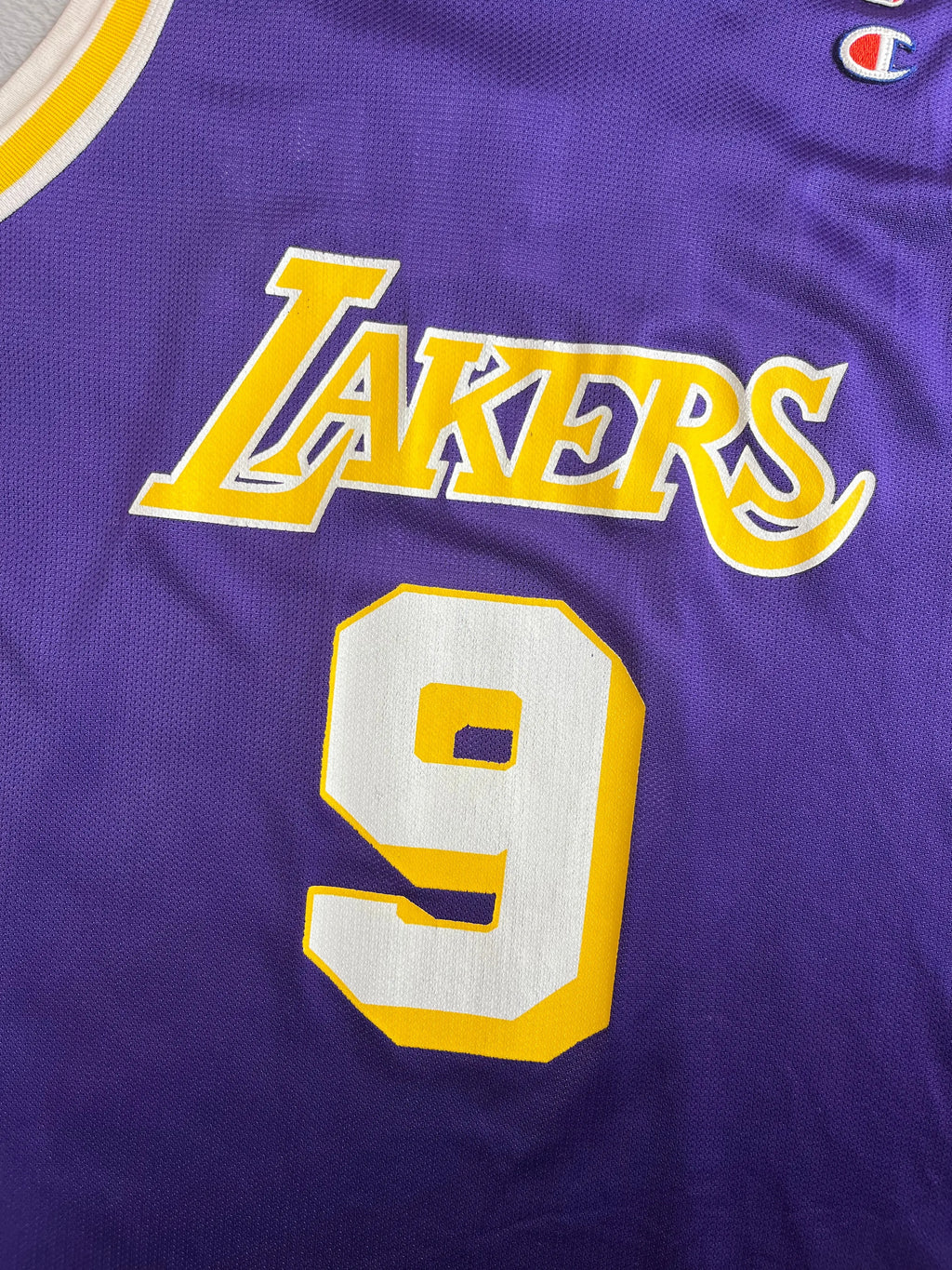 Nick Van Exel #9 - Los Angeles Lakers Away 1993-1998 - Champion (L) - Maillot NBA Champion