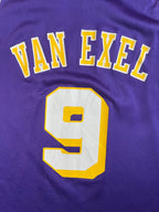 Nick Van Exel #9 - Los Angeles Lakers Away 1993-1998 - Champion (L) - Maillot NBA Champion