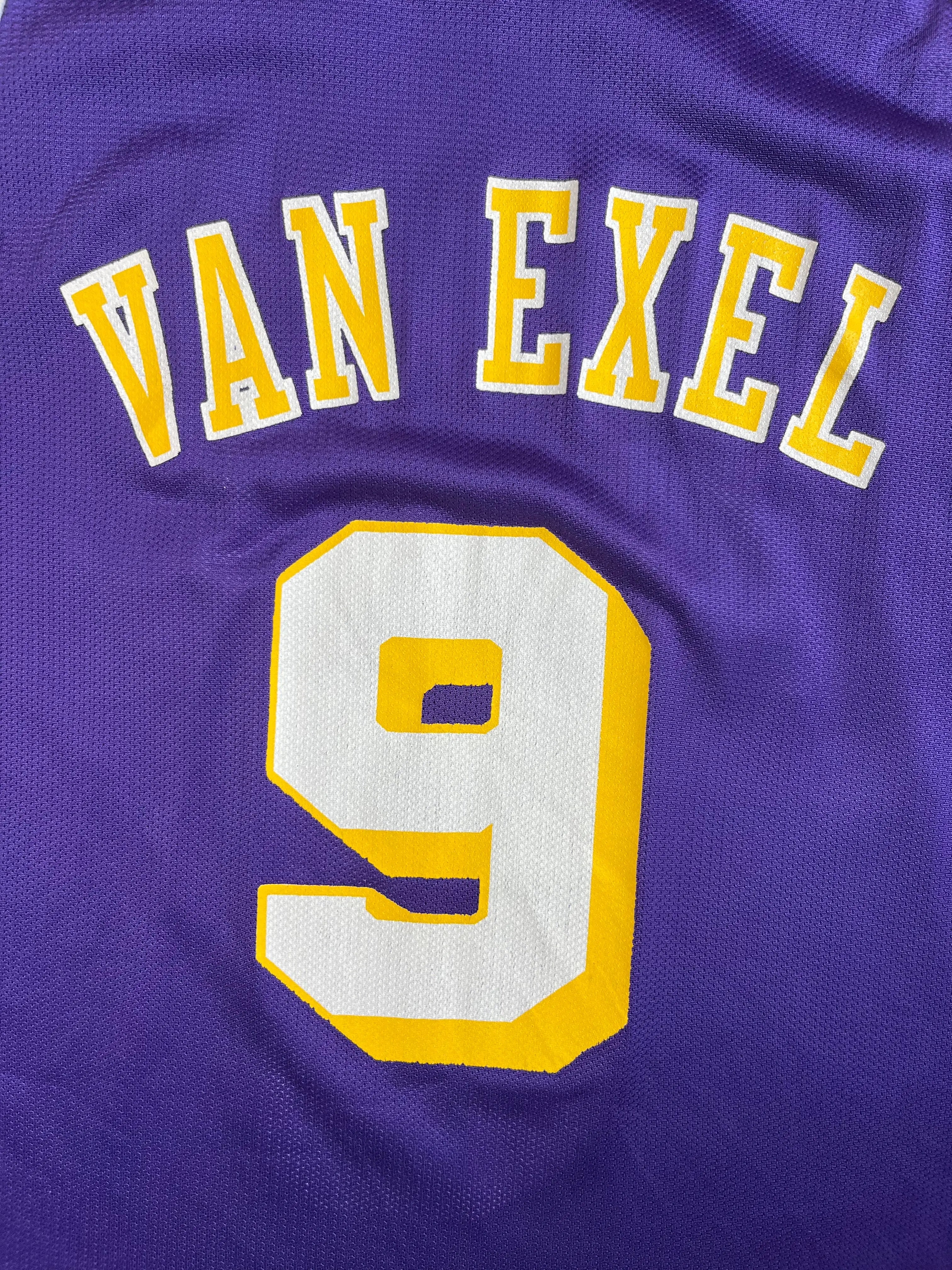Nick Van Exel #9 - Los Angeles Lakers Away 1993-1998 - Champion (L) - Maillot NBA Champion