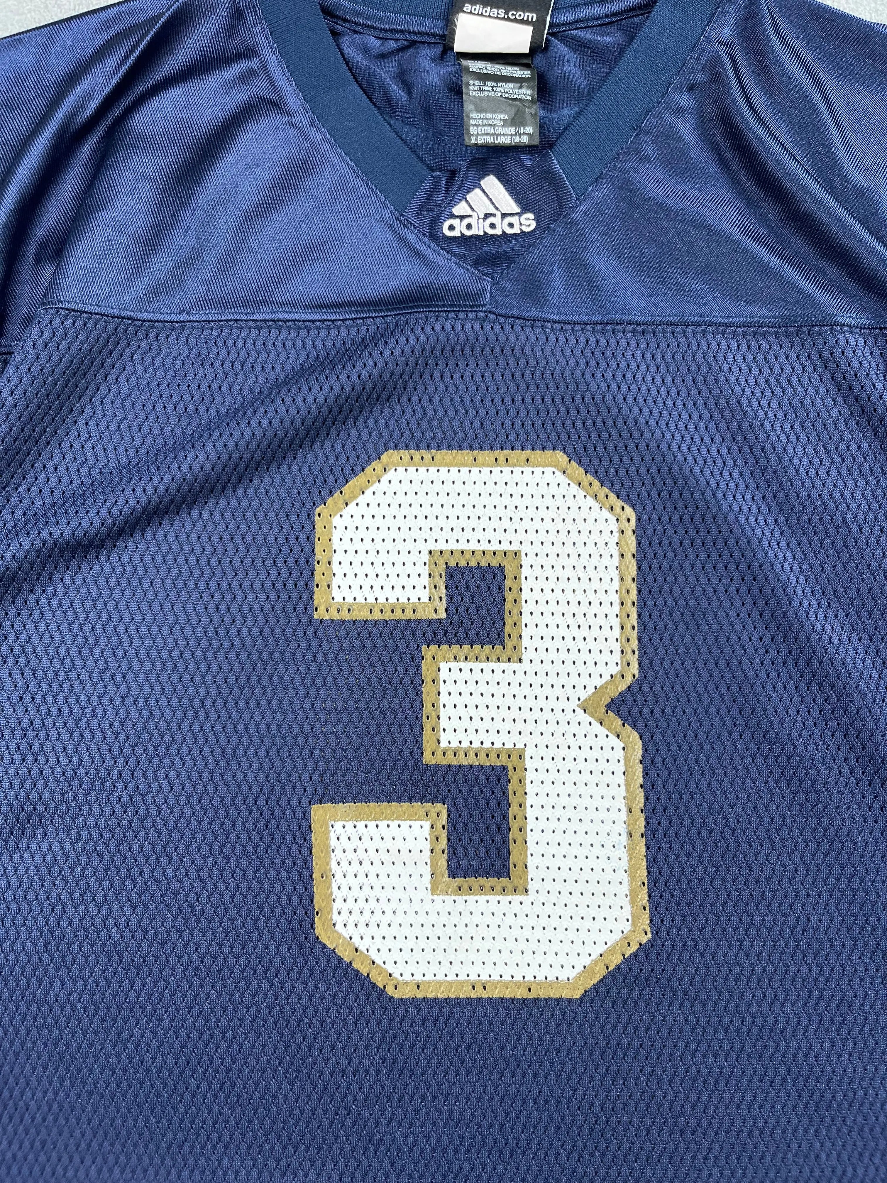 Notre Dame Fighting Irish #3 - NCAA FBS Independants - Adidas (S) - Maillot NFL