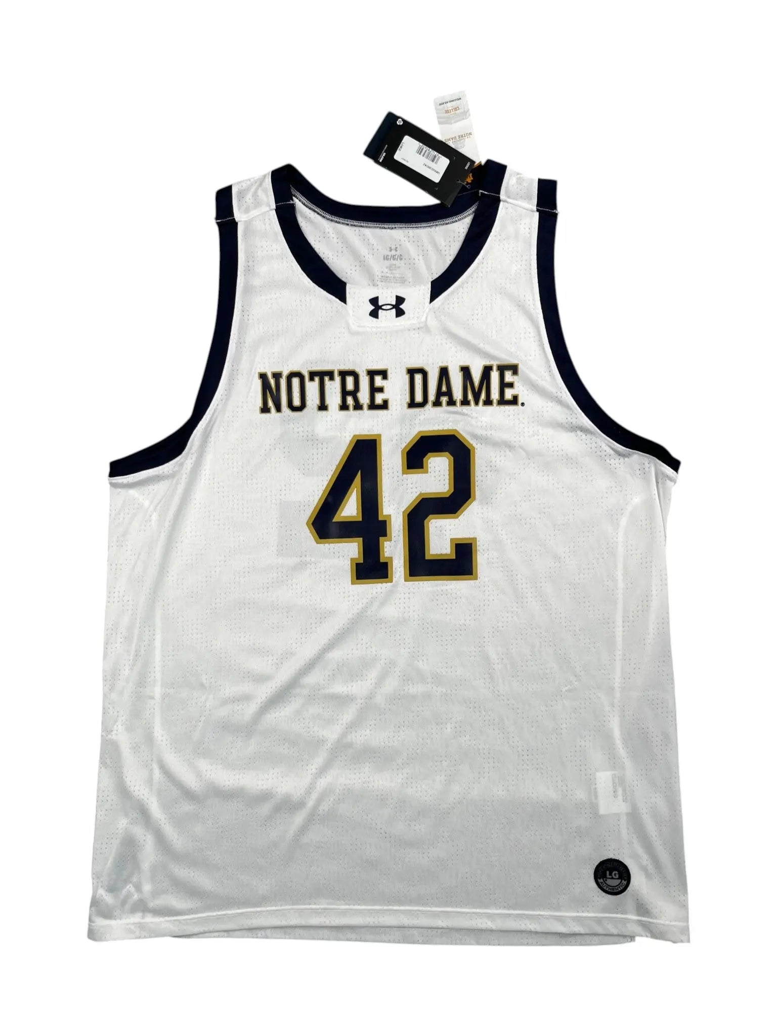 Notre Dame #42 - Notre Dame Fighting Irish NCAA ACC - Under Armour (L) - Maillot NBA *BNWT*