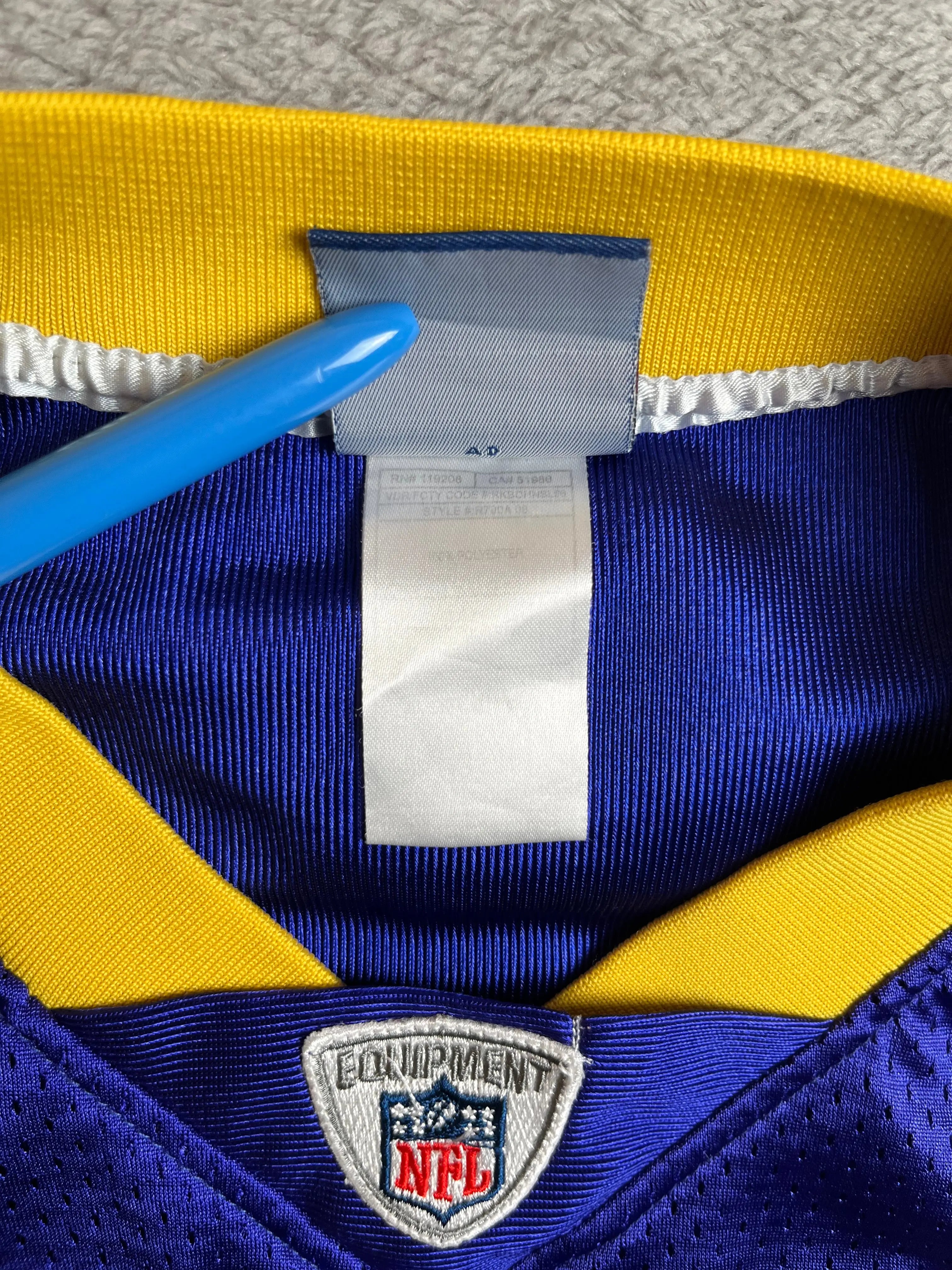 Percy Harvin #12 - Minnesota Vikings Home 2009-2011 - Reebok (L) - Maillot NFL Reebok