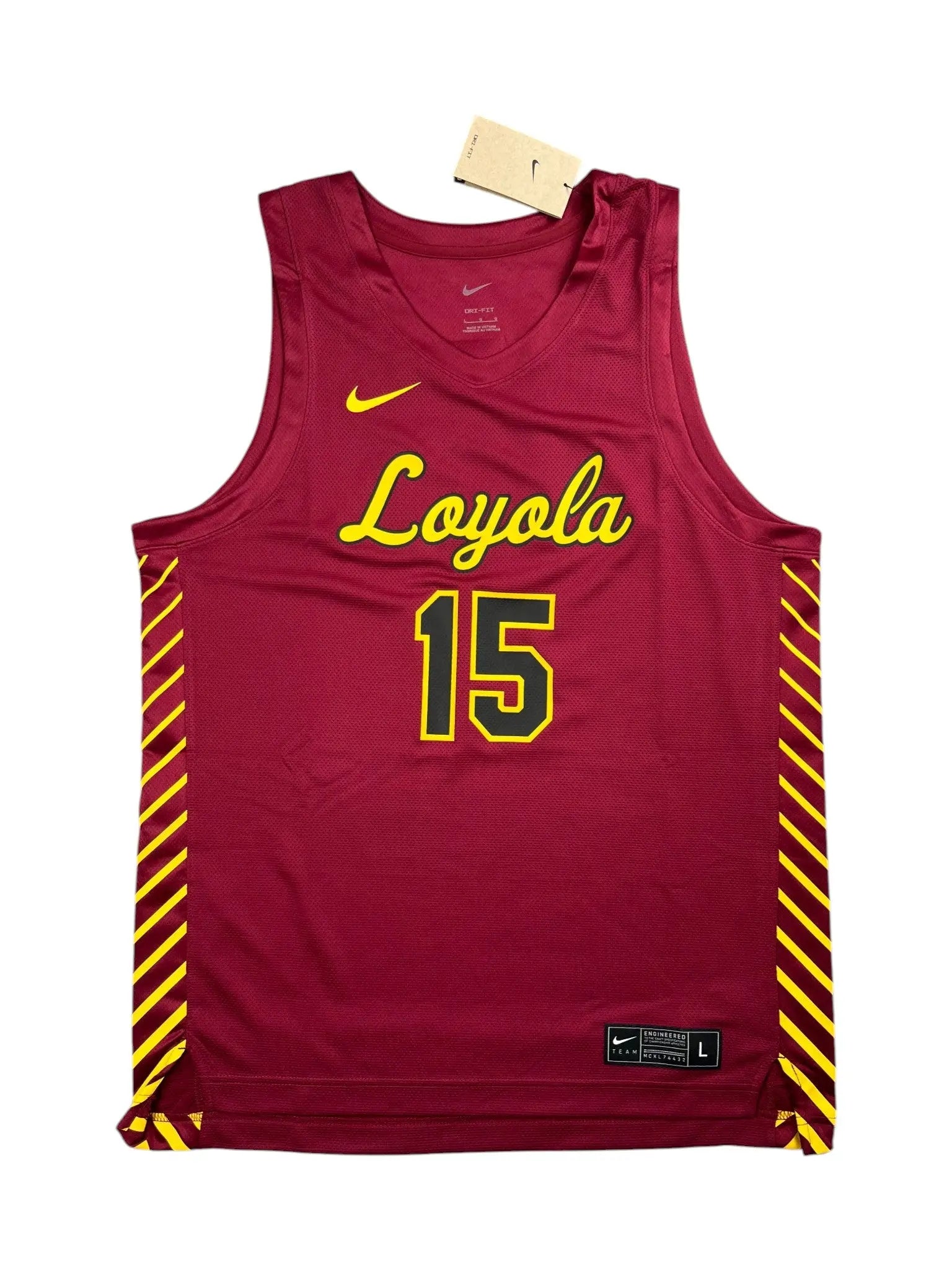 Ramblers #15 - Loyola Chicago Ramblers NCAA Atlantic 10 - Nike (L) - Maillot NBA *BNWT*