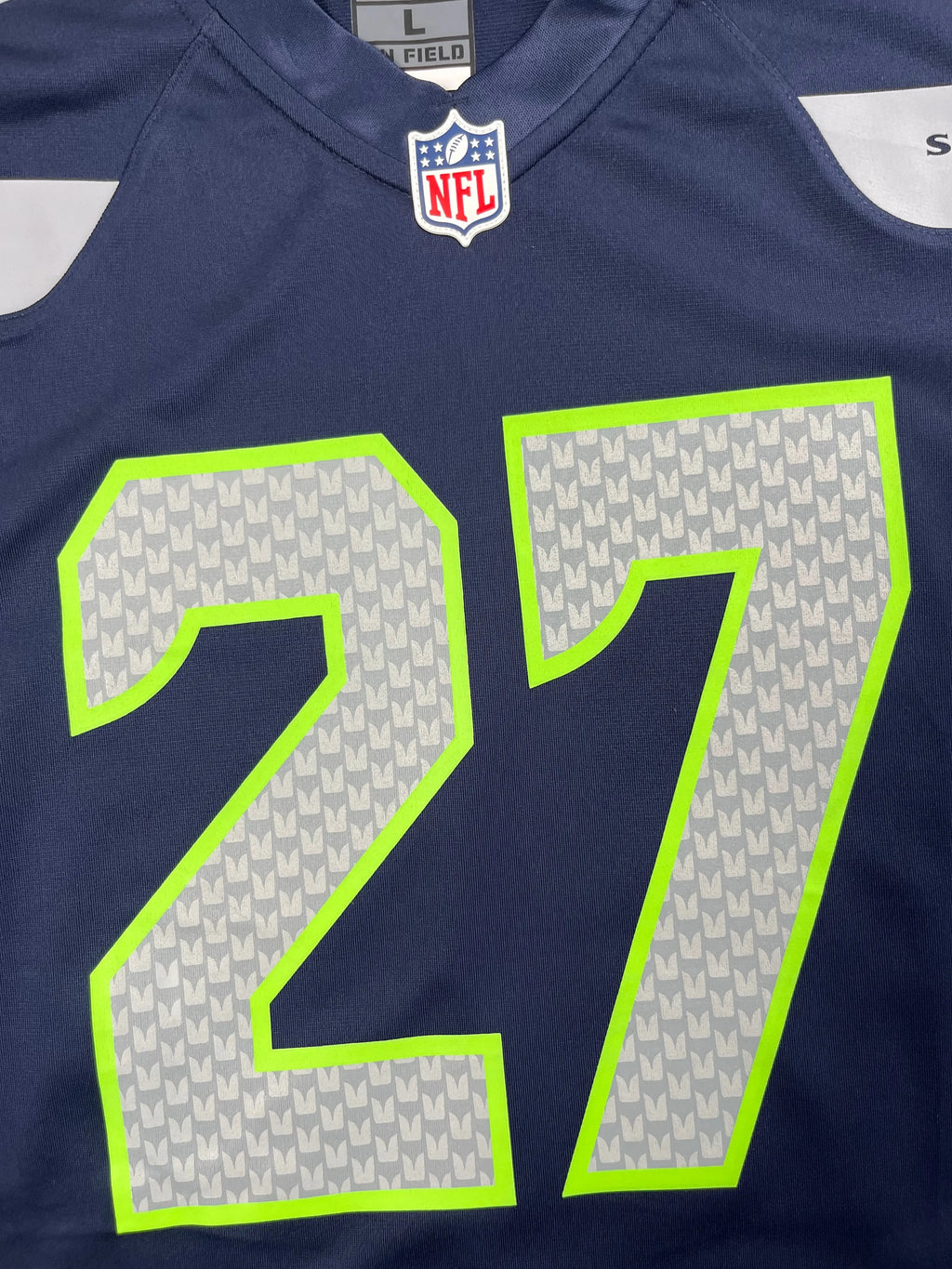 Riq Woolen #27 - Seattle Seahawks Home 2022-2025 - Nike (L) - Maillot NFL