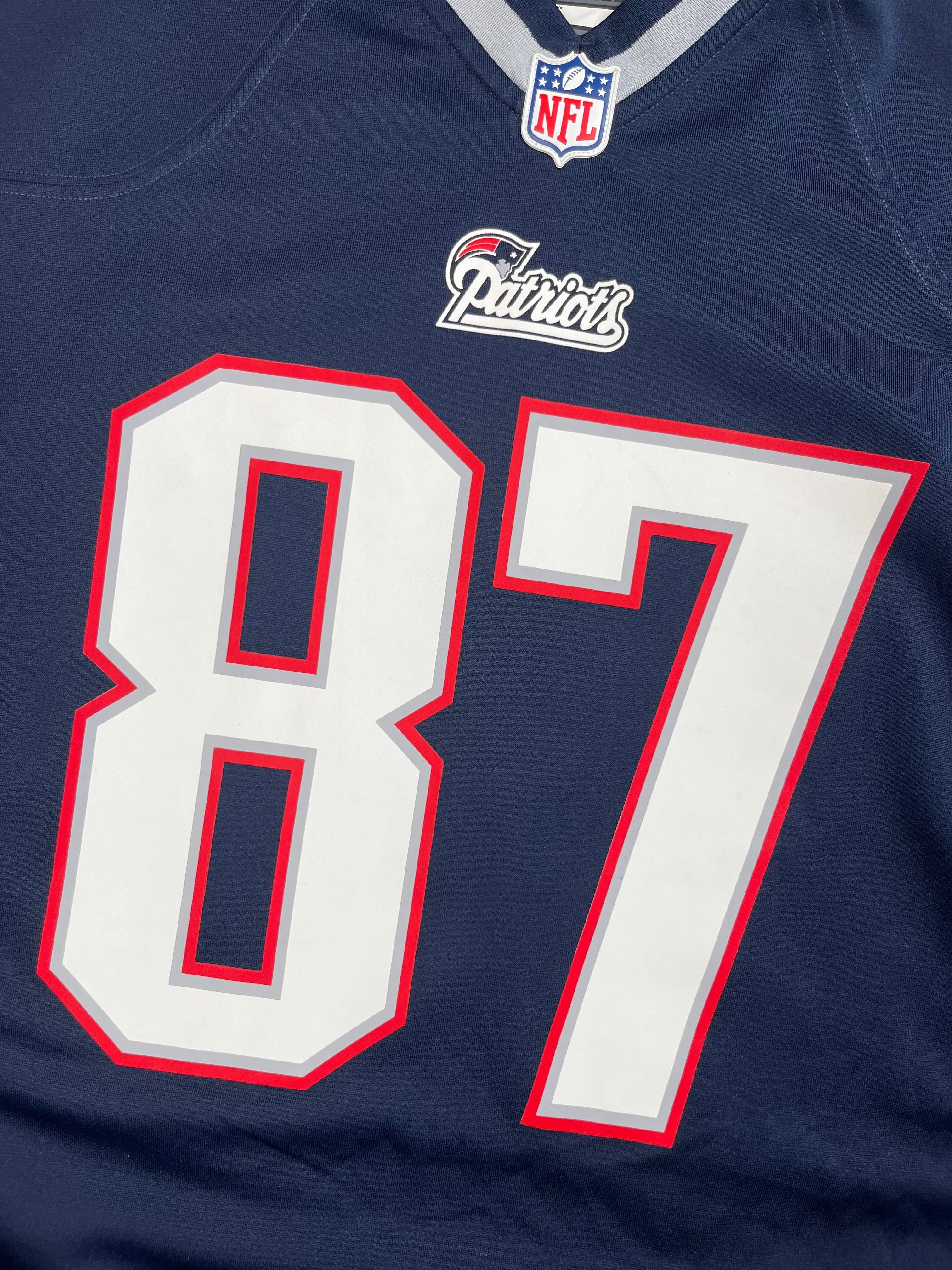 Rob Gronkowski #87 - New England Patriots Home 2012-2018 - Nike (XL) - Maillot NFL Nike