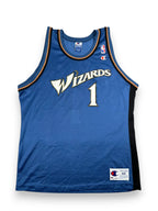 Rod Strickland #1 - Washington Wizards Away 1998-2001 - Champion (L) - Maillot NBA