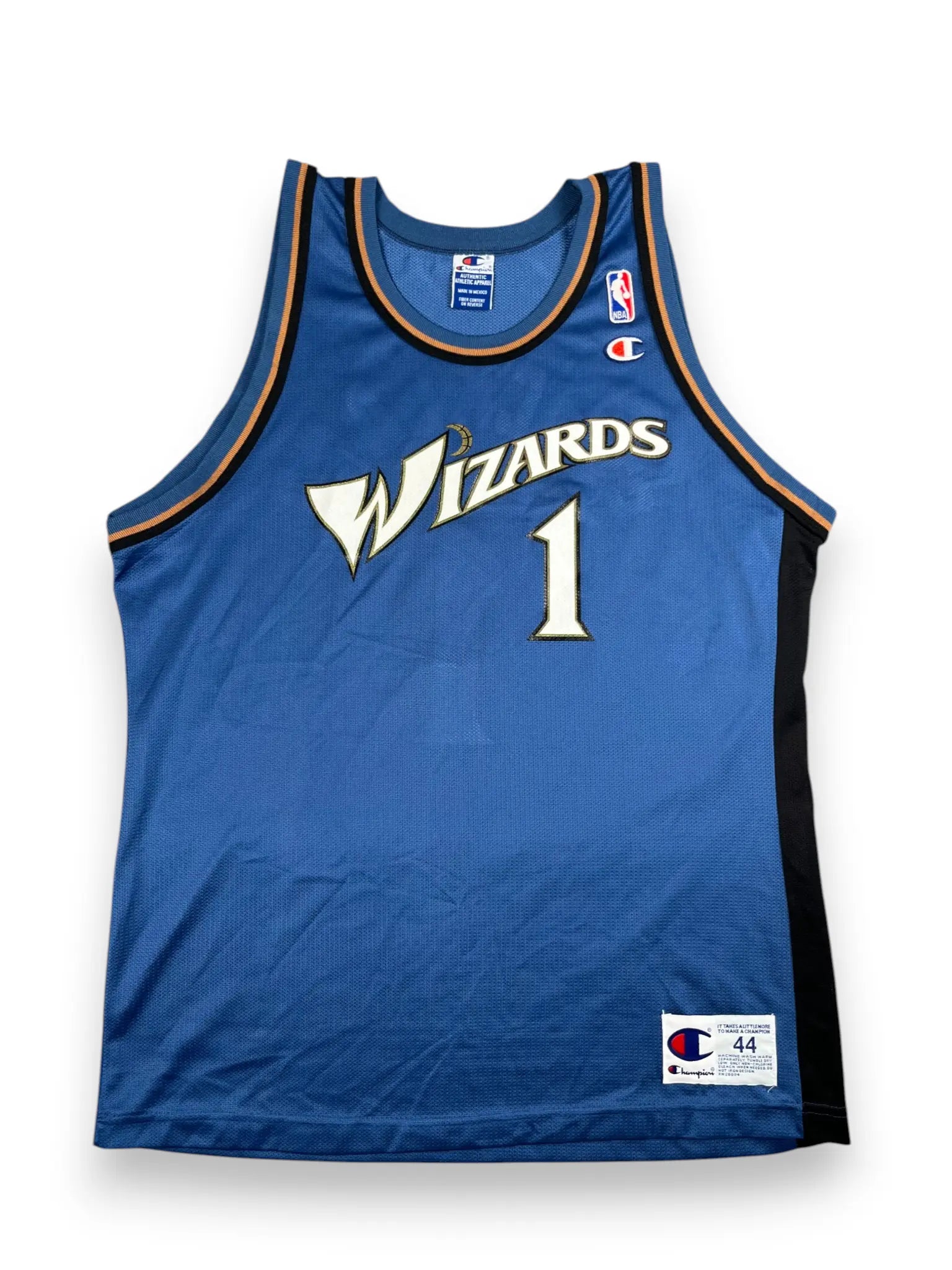Rod Strickland #1 - Washington Wizards Away 1998-2001 - Champion (L) - Maillot NBA