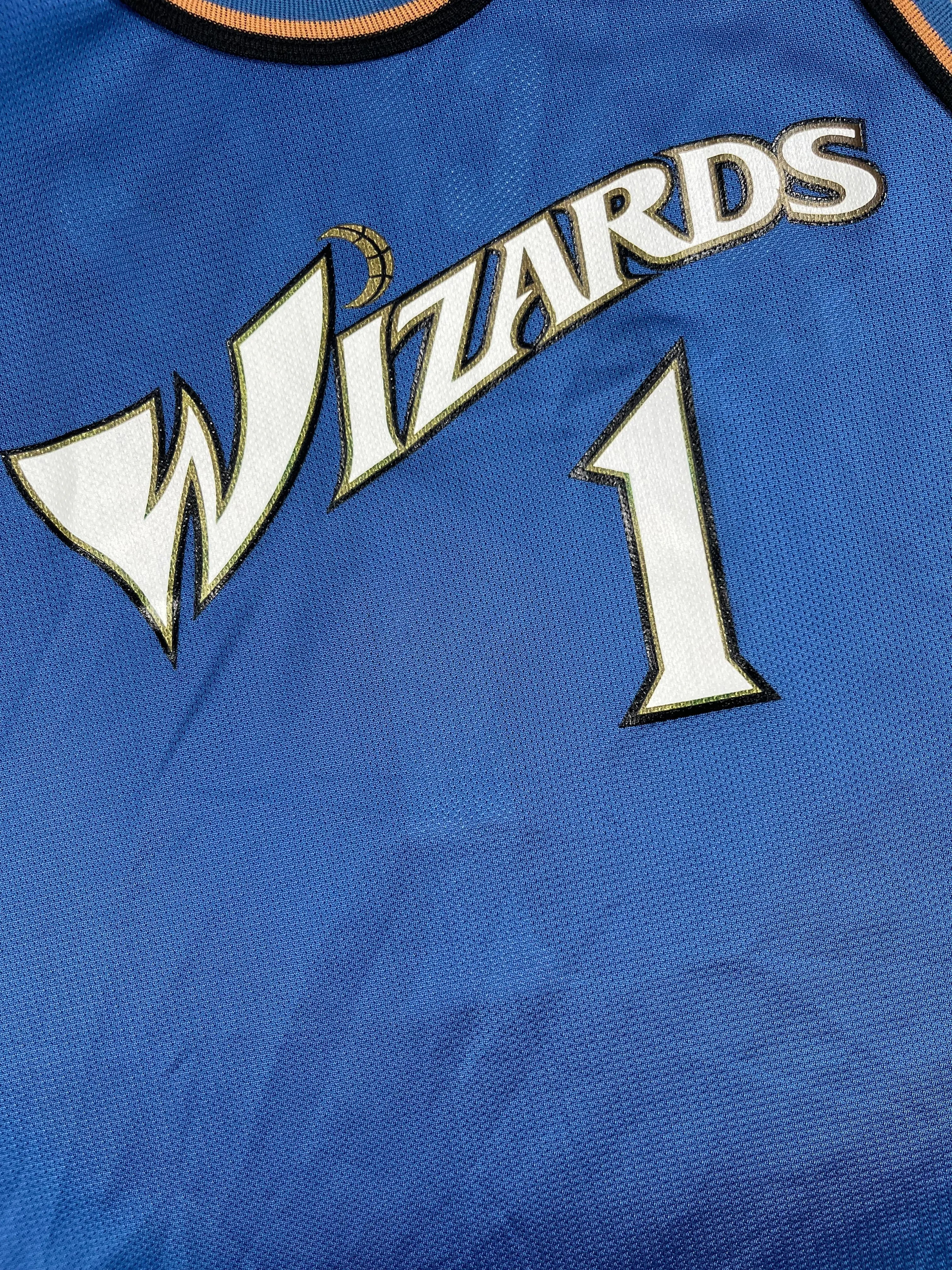 Rod Strickland #1 - Washington Wizards Away 1998-2001 - Champion (L) - Maillot NBA