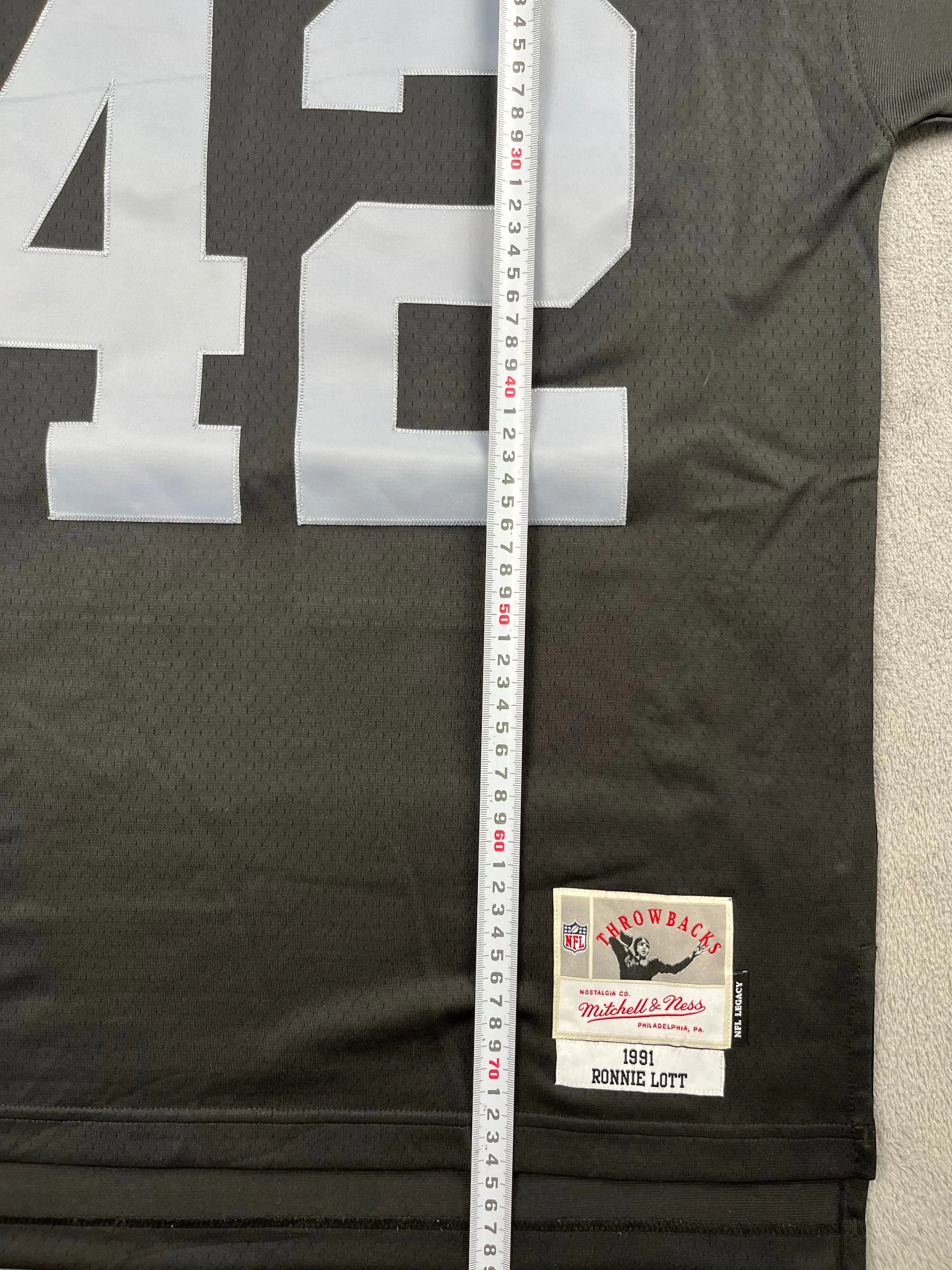 Ronnie Lott #42 - Los Angeles Raiders Home 1991 - Mitchell & Ness (M) - Maillot NFL