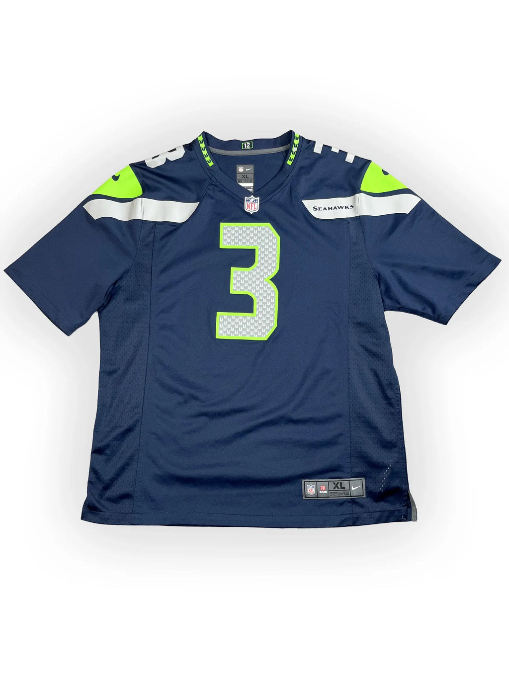 Russell Wilson #3 - Seattle Seahawks Home 2012-2021 - Nike (XL) - Maillot NFL Nike