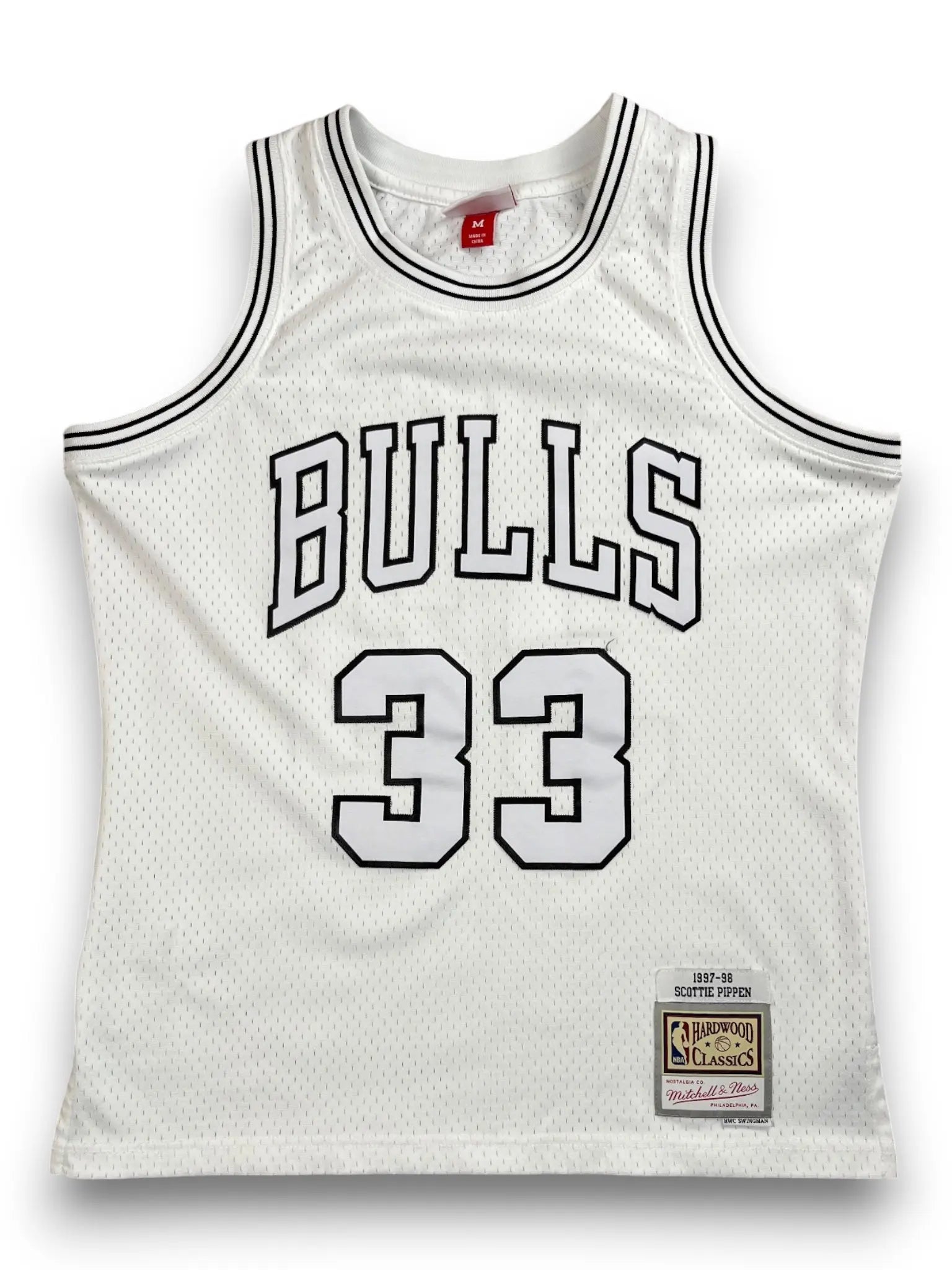 Scottie Pippen #33 - Chicago Bulls Full White - Mitchell & Ness (M) - Maillot NBA Mitchell & Ness