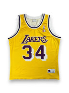 Shaquille O'Neal #34 - Los Angeles Lakers Home 1997-1999 - Champion (L) - Maillot NBA